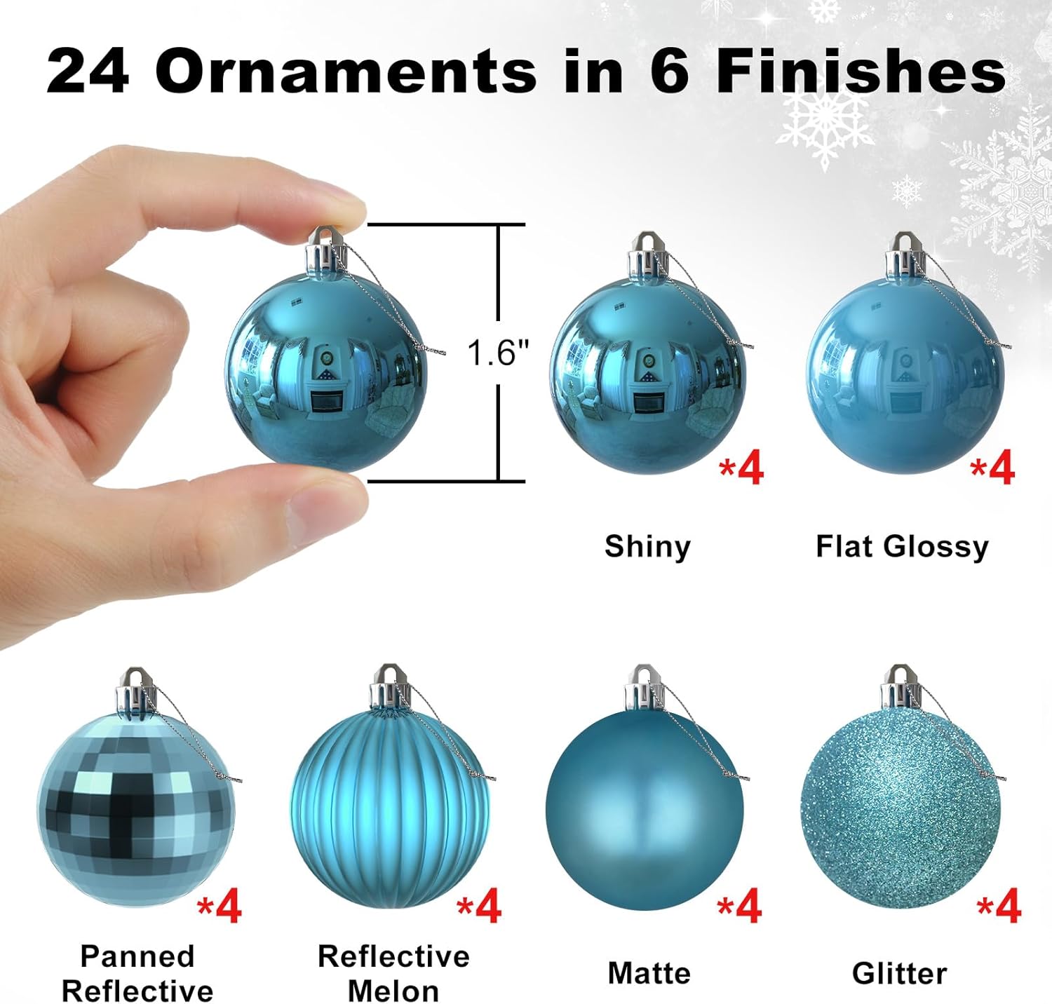 GameXcel – Esferas de Navidad para árbol de Navidad – decoraciones navideñas que no se rompen, perfectas esferas colgantes.
