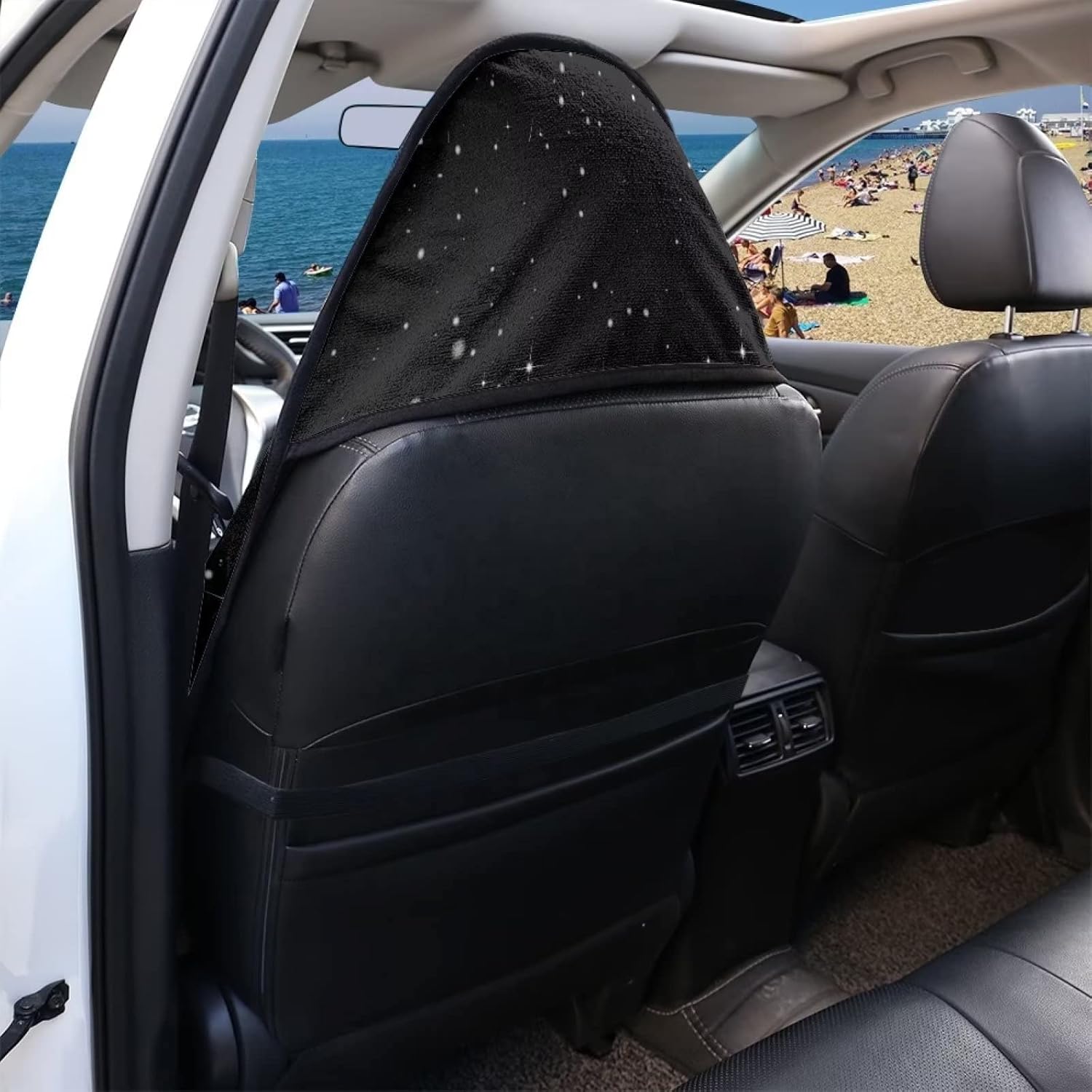 Accesorios de coche con diseño de pata de girasol para asiento de coche, toalla impermeable, protector de asiento de automóvil, lavable a máquina,