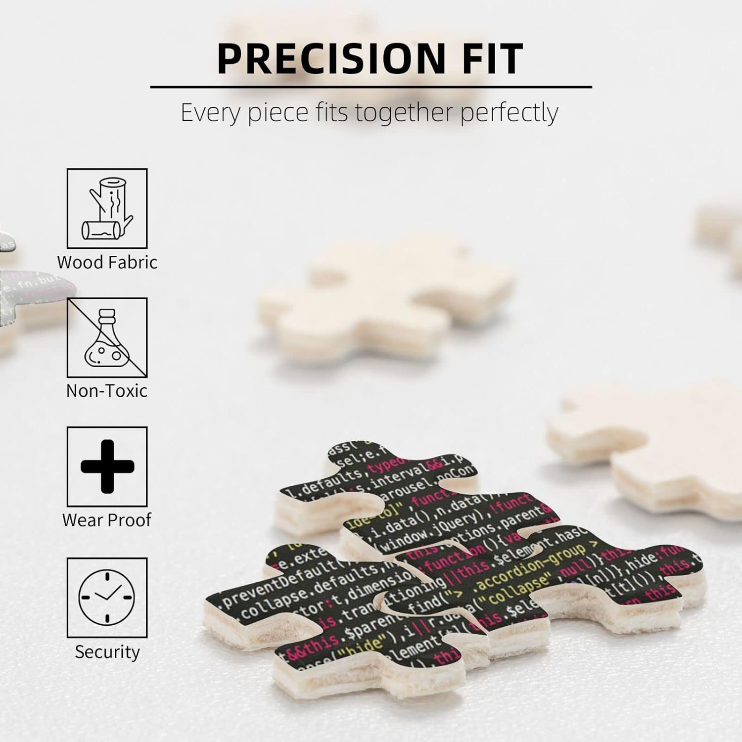 Programmer Programming Code Picture Puzzle Puzzle 500 piezas de madera rompecabezas decoración de habitación familiar, regalo para adolescentes y