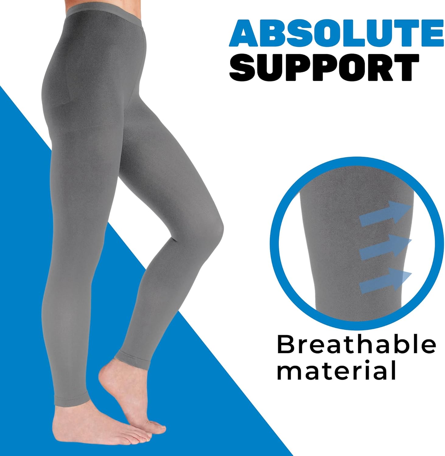Leggings de compresión debajo del vestido para mujeres hasta 7XL 20-30mmHg – A717