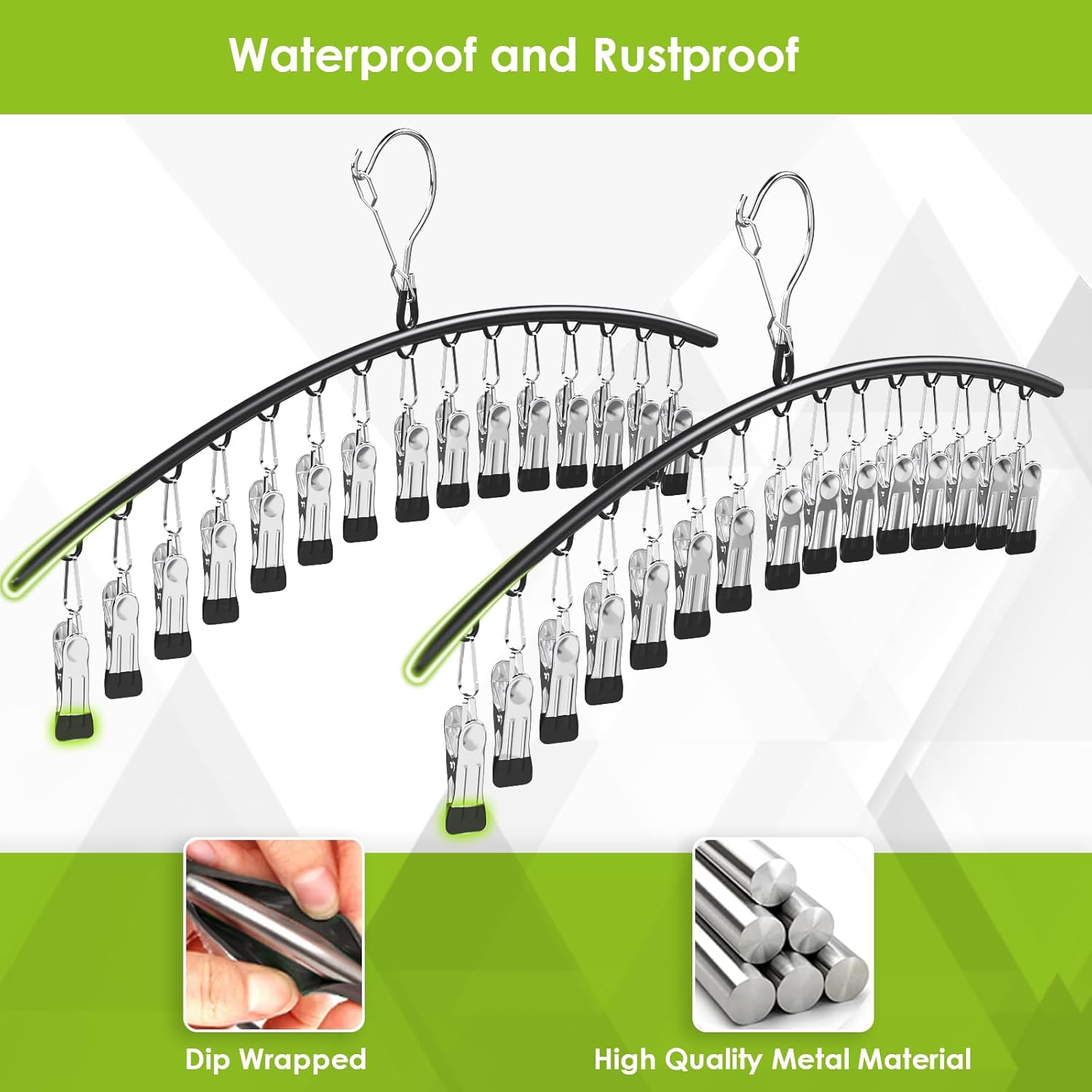 Organizador de leggings para armario, perchas de metal para pantalones con revestimiento de goma con clips para sujetar leggings, jeans, faldas,