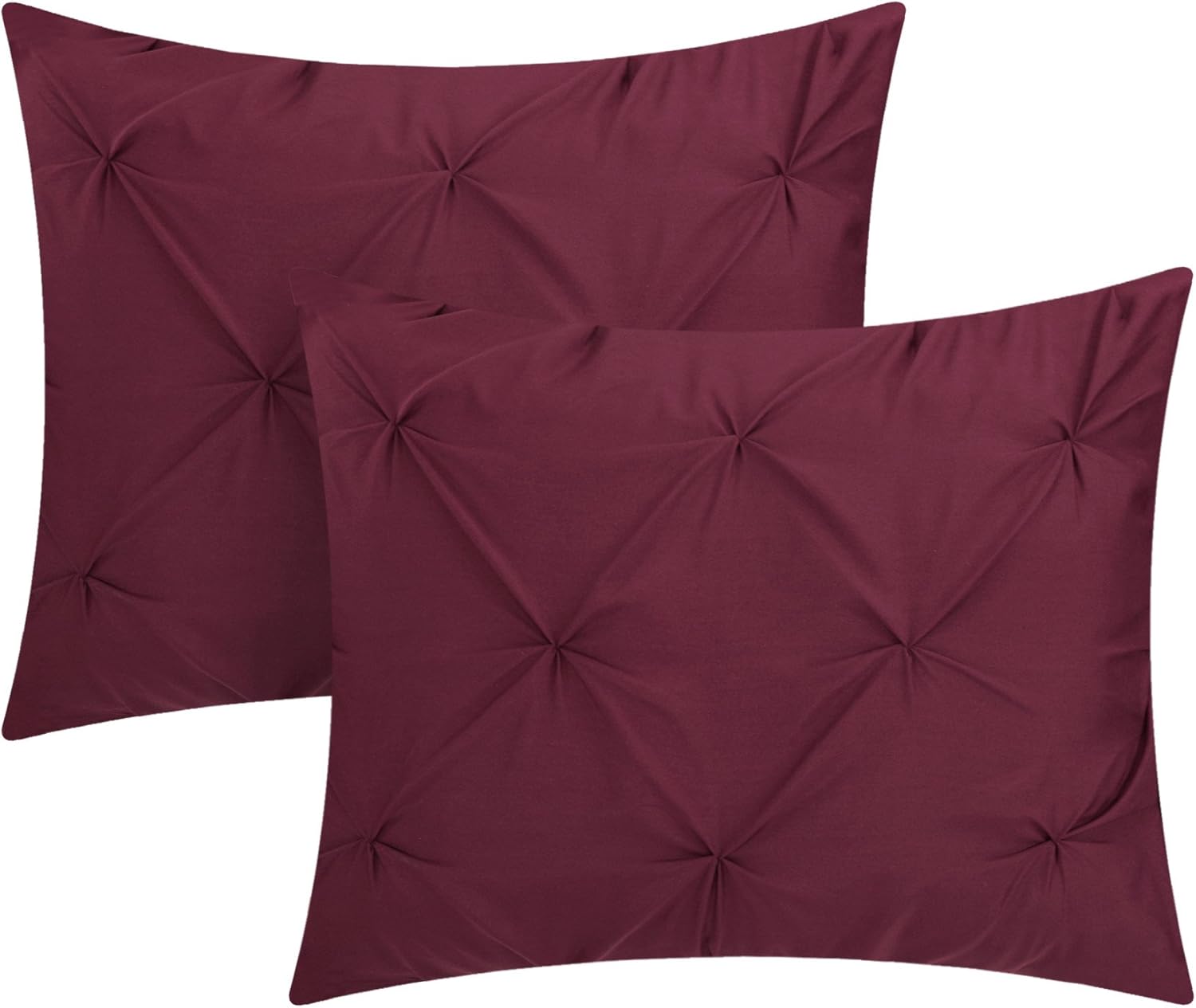 Chic Home Daya – Juego funda de edredón para cama tamaño king, color beige de 4 piezas