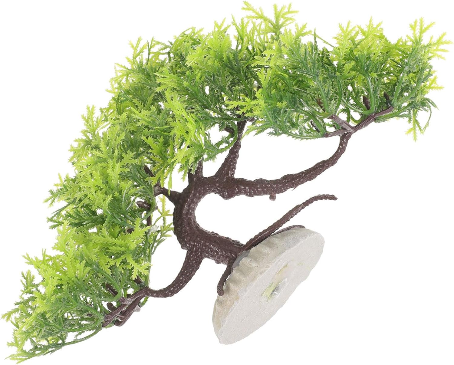 Abaodam Árbol de paisajismo para pecera, plantas artificiales de loto para pecera, decoración de peceras, plantas tropicales, decoración de