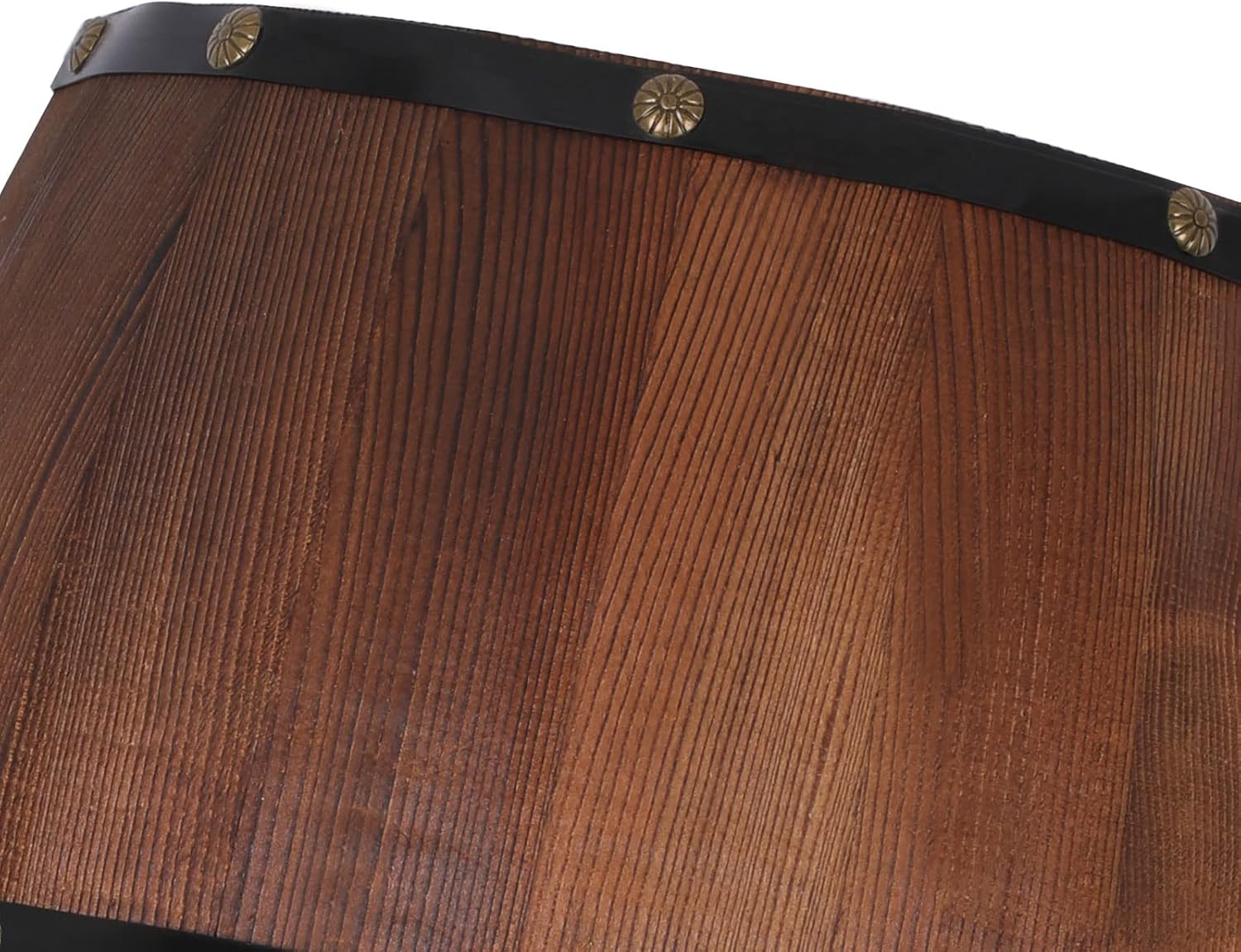 Aplique de pared de barril de vino de madera antigua, accesorio de iluminación de pared rústica para dormitorio, baño, sala de estar