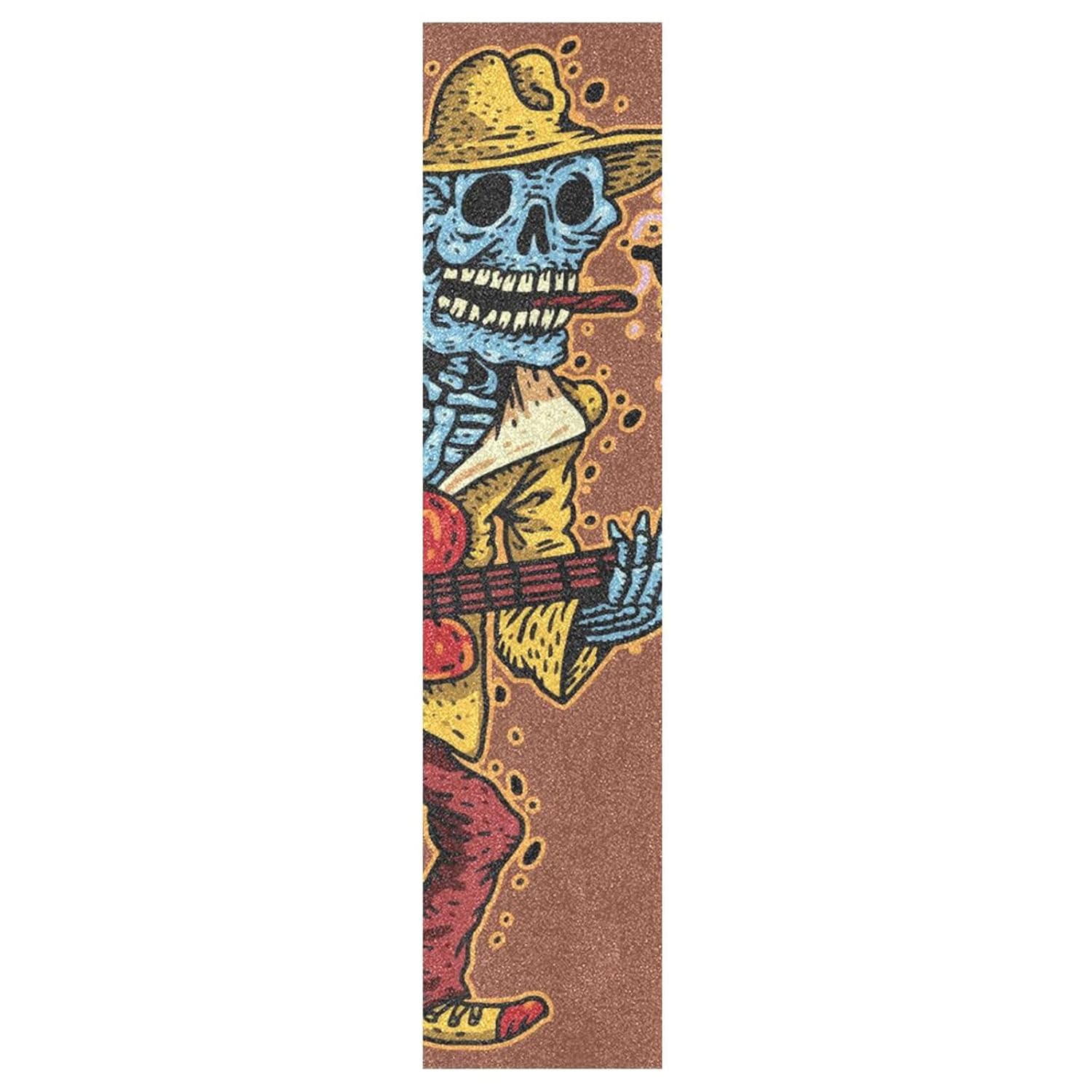 Famiho Blues Music – Cinta de agarre antideslizante para patineta, impermeable, 44 x 10 pulgadas, papel de lija