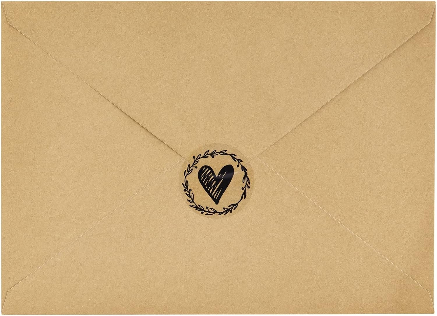 Paper Junkie Paquete de 250 calcomanías de corazón para tarjetas de felicitación, calcomanías de sobre para invitaciones de boda, tarjetas de