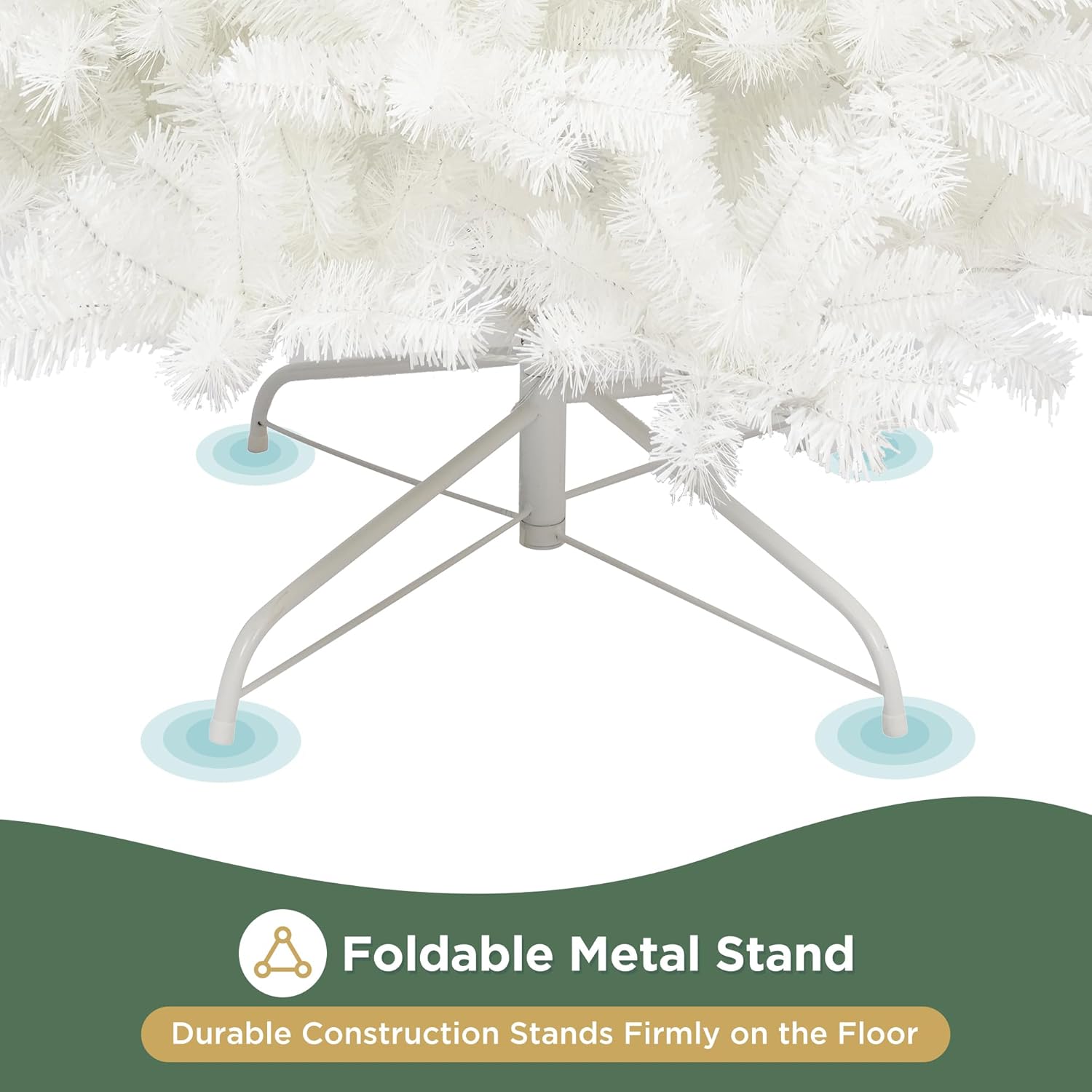 Árbol de Navidad preiluminado flexible de 6 pies con 300 luces LED, 1250 puntas de ramas exuberantes, plenitud y realismo mejorados, estilo de
