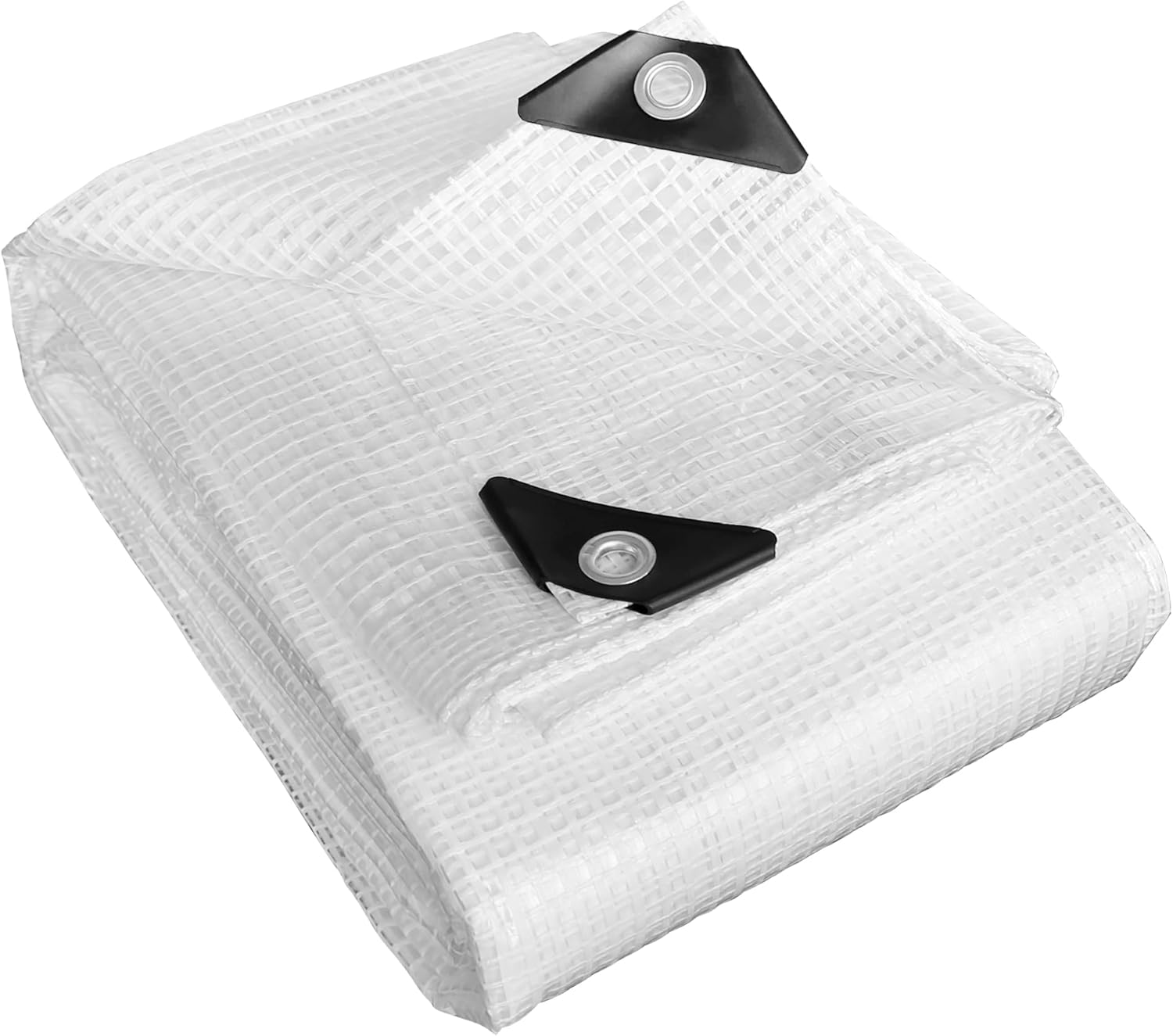 Lona de malla transparente impermeable de 10 mil resistente para resistencia a los rayos UV, lona de invernadero, lona grande con ojales, para