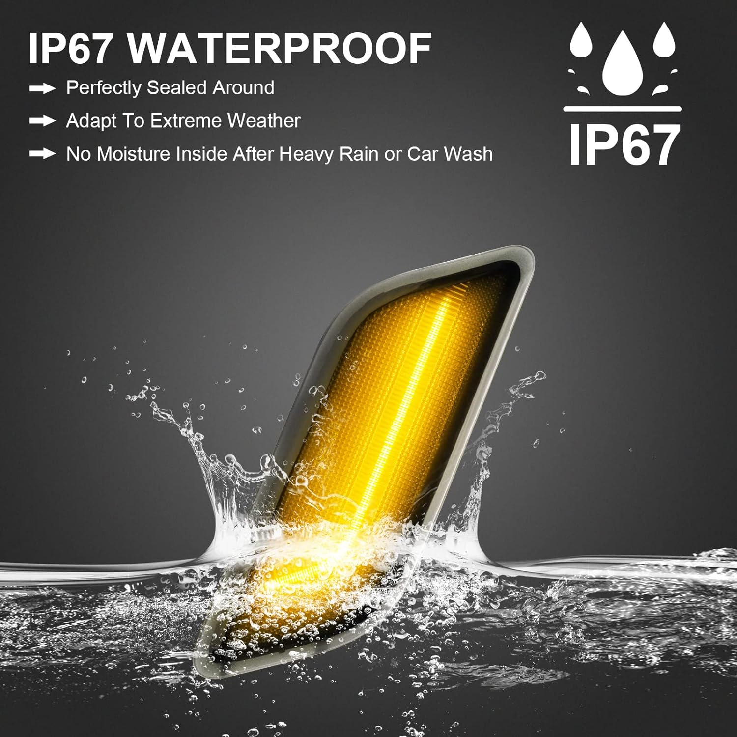 Luces LED de posición laterales compatibles con Clase E W207 C207 A207 E350 E550 Coupé Convertible 2010-2013, lámparas de marcador de guardabarros