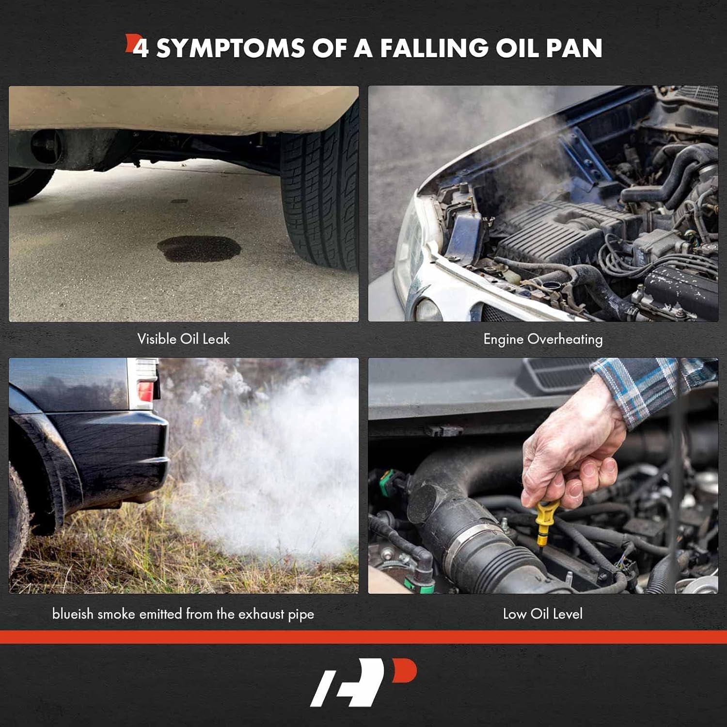 A-Premium Cárter de aceite de motor con tapón de drenaje compatible con Honda Civic 2016-2020 L4 2.0L