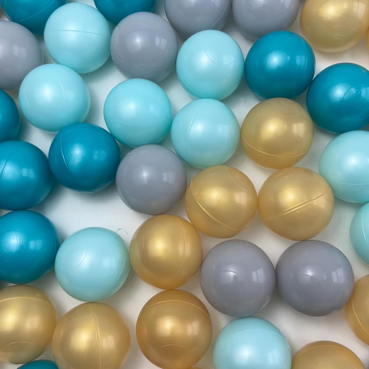 Pelotas azules 500 para niños, bolas de plástico suave para pelotas sin BPA a prueba de aplastamiento, 500 para bebés y niños pequeños, tienda de