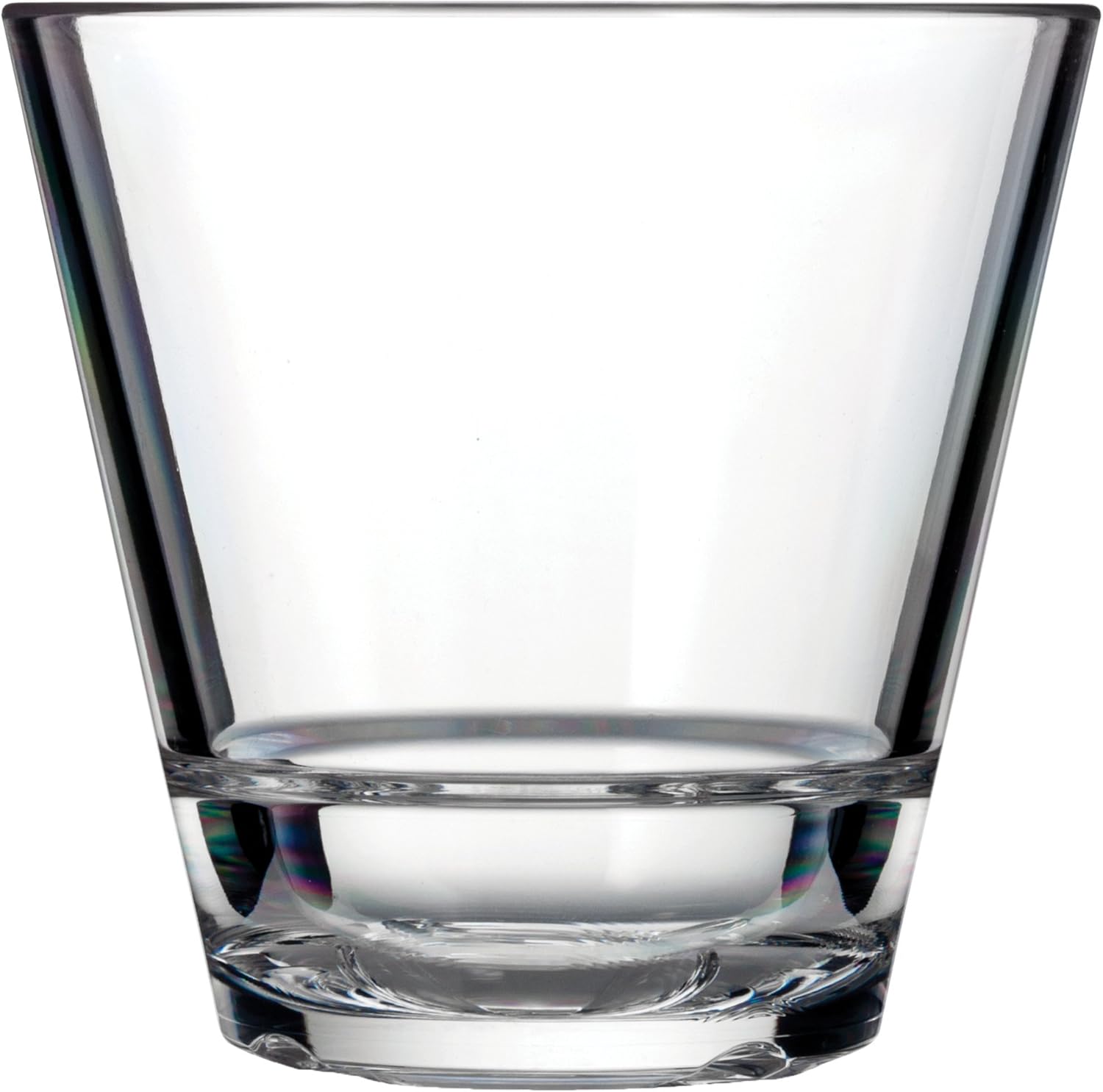 Drinique Unbreakable Caliber Rocks – Vaso de whisky (caja de 24) vasos de whisky antiguos de 9.5 onzas, apilables, inastillables, aptos para