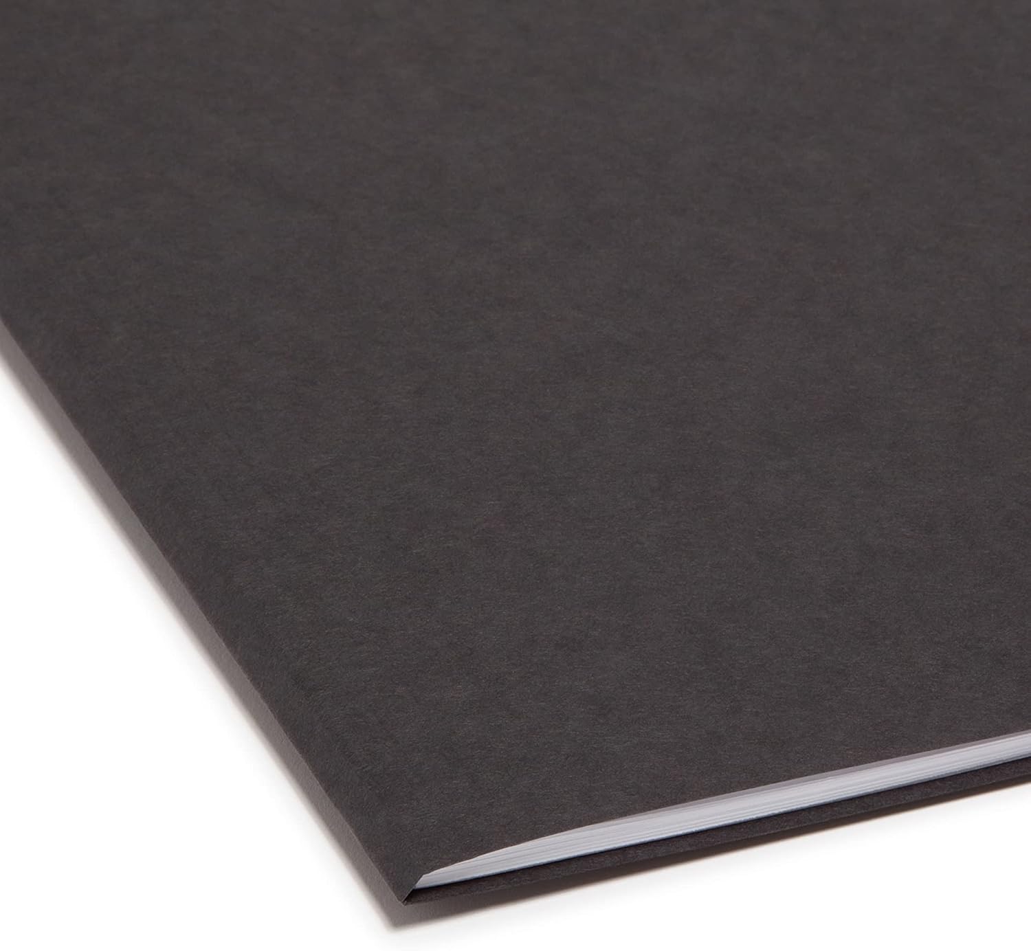 Smead Carpeta de archivos reversible, pestaña impresa de 12 corte, tamaño carta, negro, 100 por caja (10364)