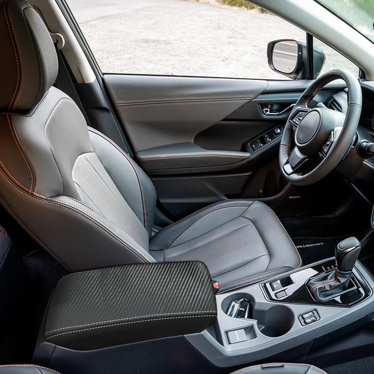 Funda para reposabrazos de consola central de automóvil para Subaru CrosstrekImpreza 2024 2025, de piel, antiarañazos, funda para reposabrazos