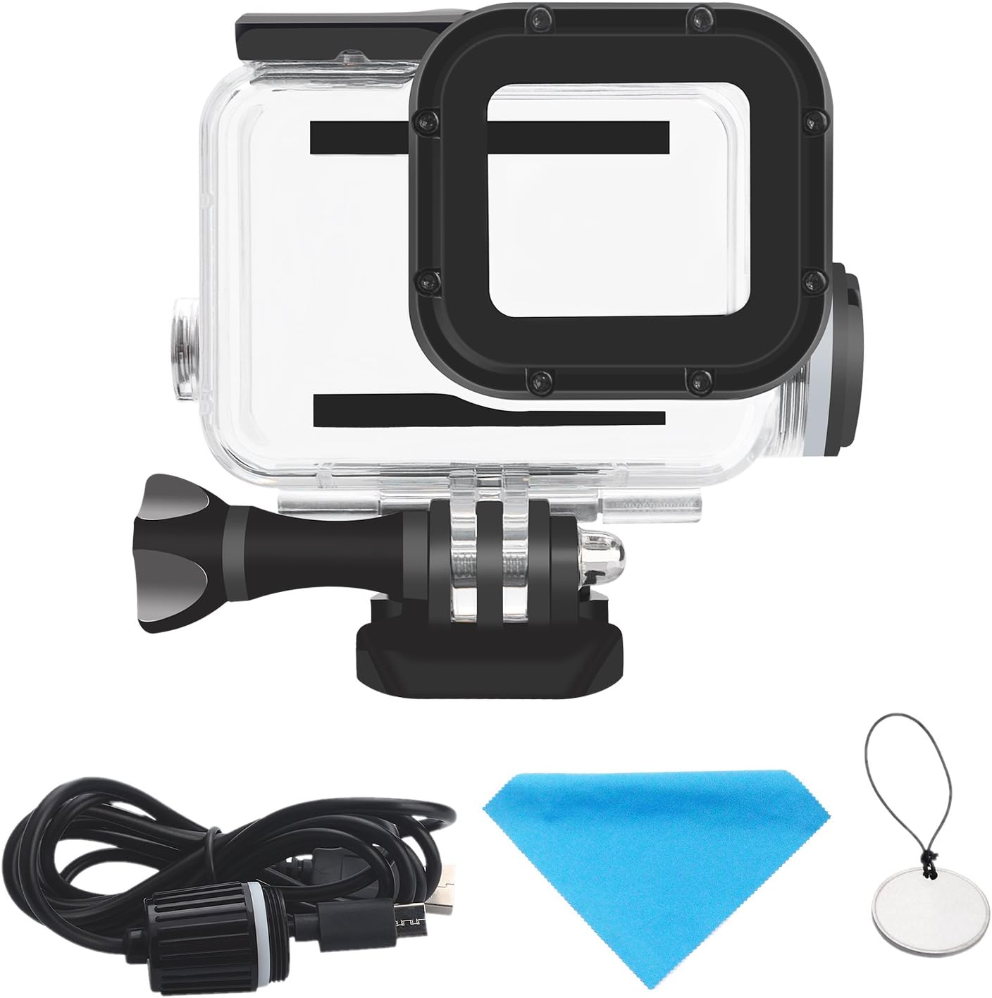 Haoyou carcasa funda resistente al agua carcasa de buceo para GoPro Hero 5Hero 6Hero 2018resistente al agua hasta 180ft (60.1yard)