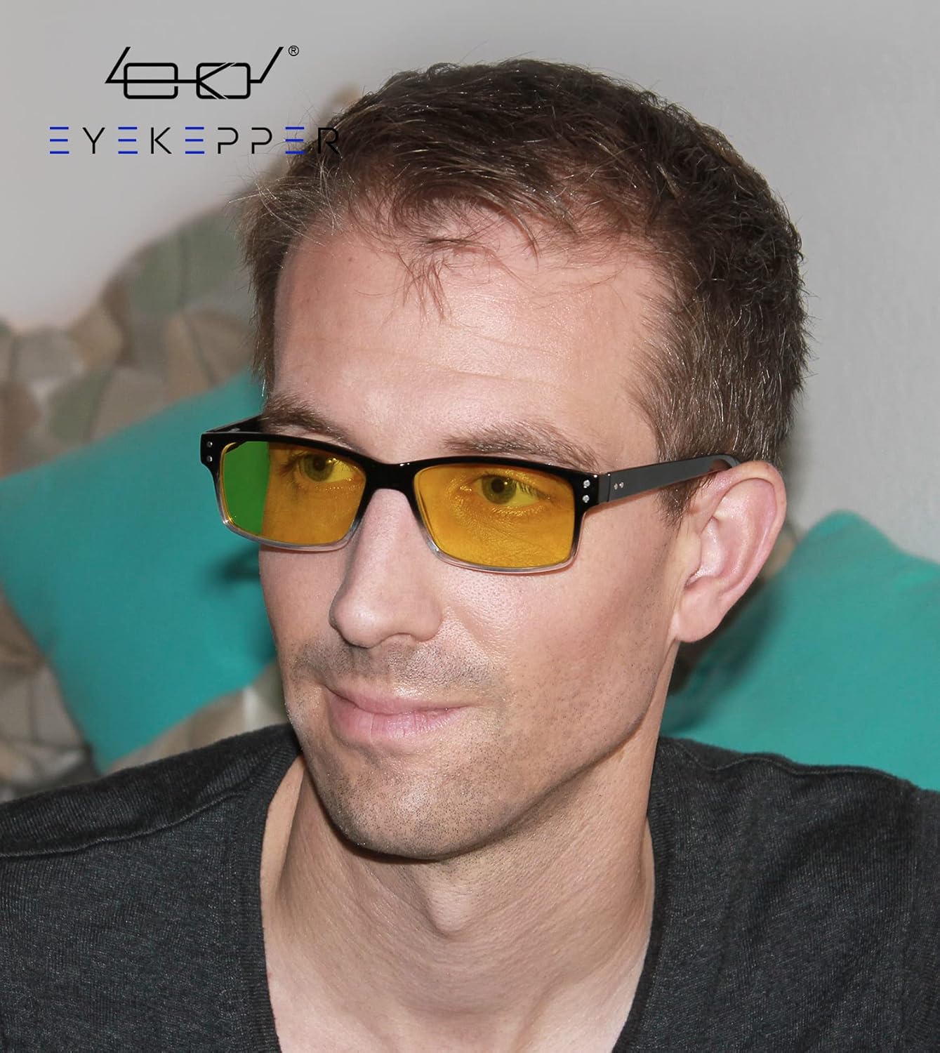 Eyekepper Paquete de 5 lentes de bloqueo de luz azul con tinte ámbar