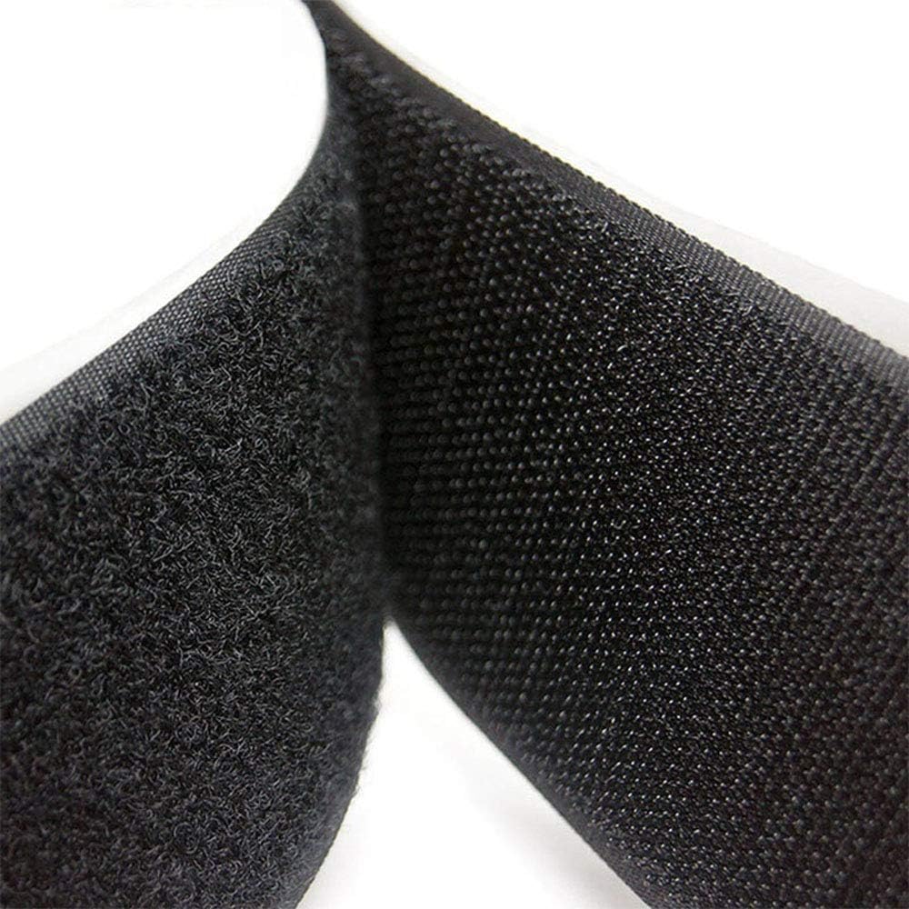 LLPT Cinta de gancho y bucle, 34 pulgadas x 23 pies cada rollo, cinta de montaje de cinta adhesiva de resistencia industrial para interiores y