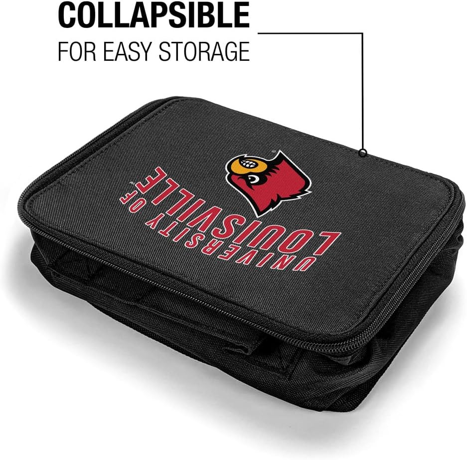 Lonchera con logotipo primario de la Universidad de Louisville con aislamiento de lados suaves, bolsa de almuerzo reutilizable para trabajo de