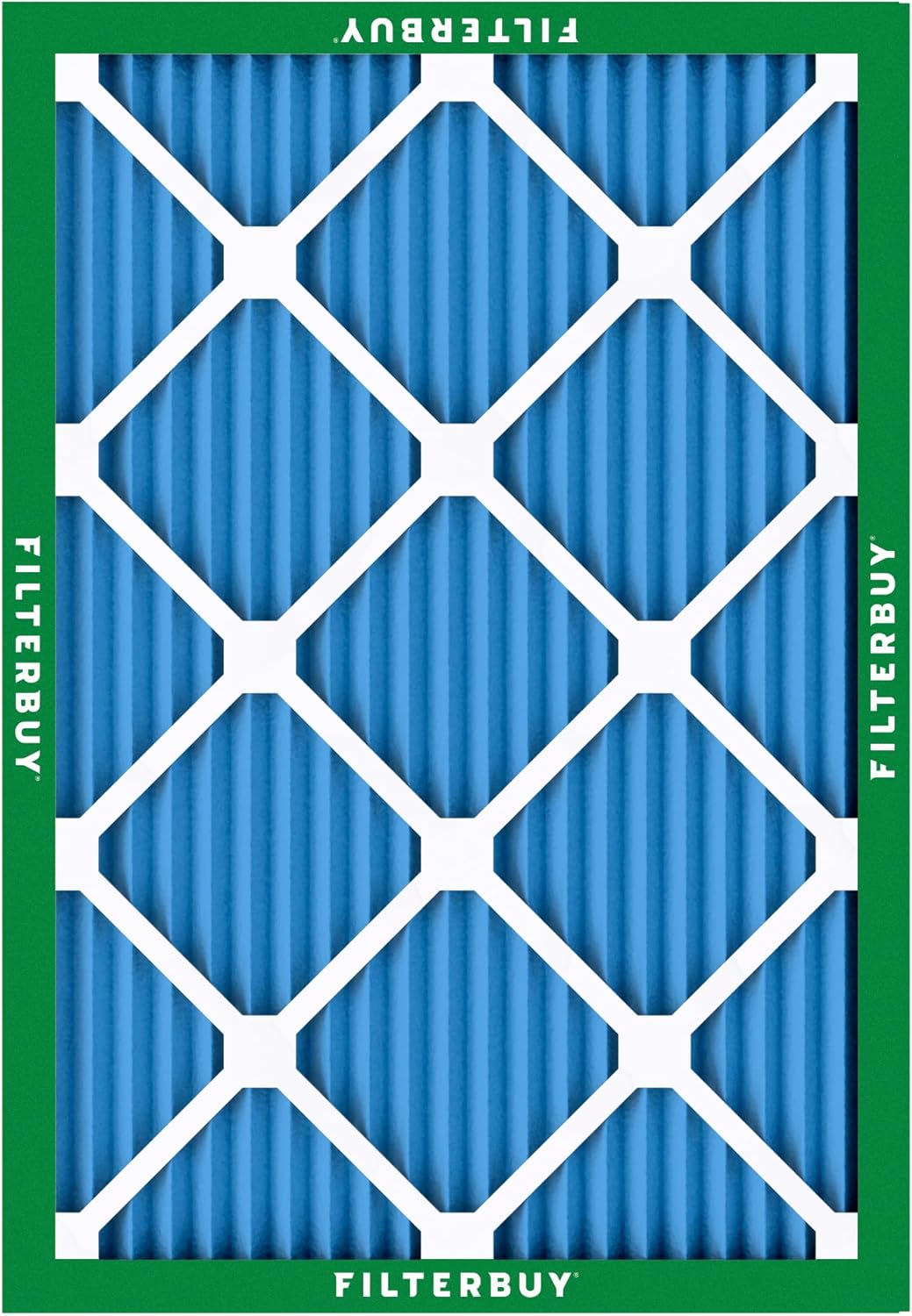 Filterbuy Filtro de aire MERV 13 de 22 x 26 x 1 pulgadas (1 unidad), filtro de aire de repuesto plisado HVAC para calderas de CA (tamaño real 21.50