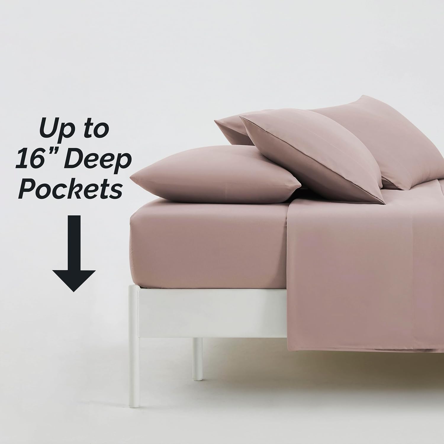 Southshore Fine Living, Inc. Colección premium, juego de sábanas de 6 piezas, de bolsillo profundo, fácil cuidado, sin encogimiento, con 1 sábana