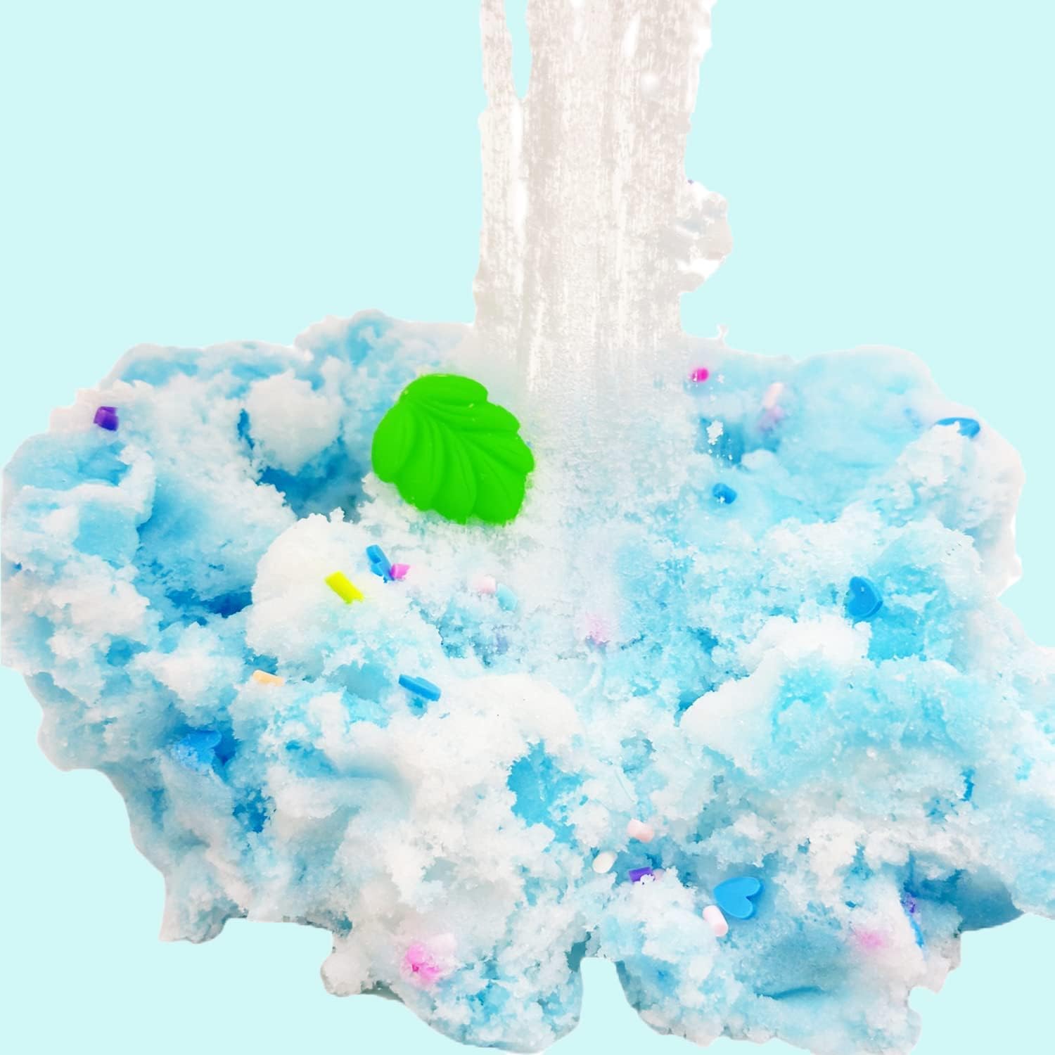 Paquete de 5 paquetes de limo de nube de doble color con menta, limón, café, panda, melocotón, juguete para aliviar el estrés, súper suave y