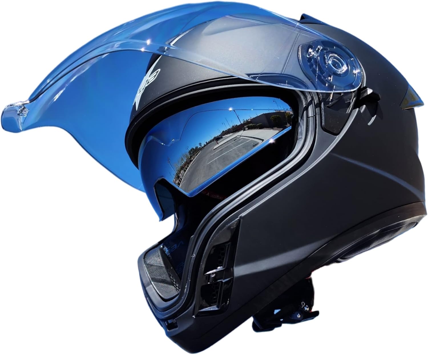 Vega Air GPX – Casco de cara completa, negro mate, talla M
