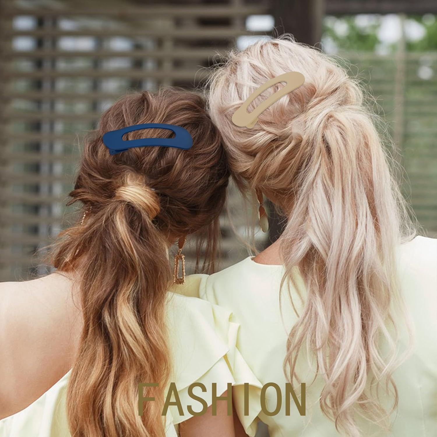 Paquete de 7 pinzas planas para el cabello, pinzas planas mate para mujer, pinzas grandes antideslizantes para cabello grueso o fino, pinzas de pelo
