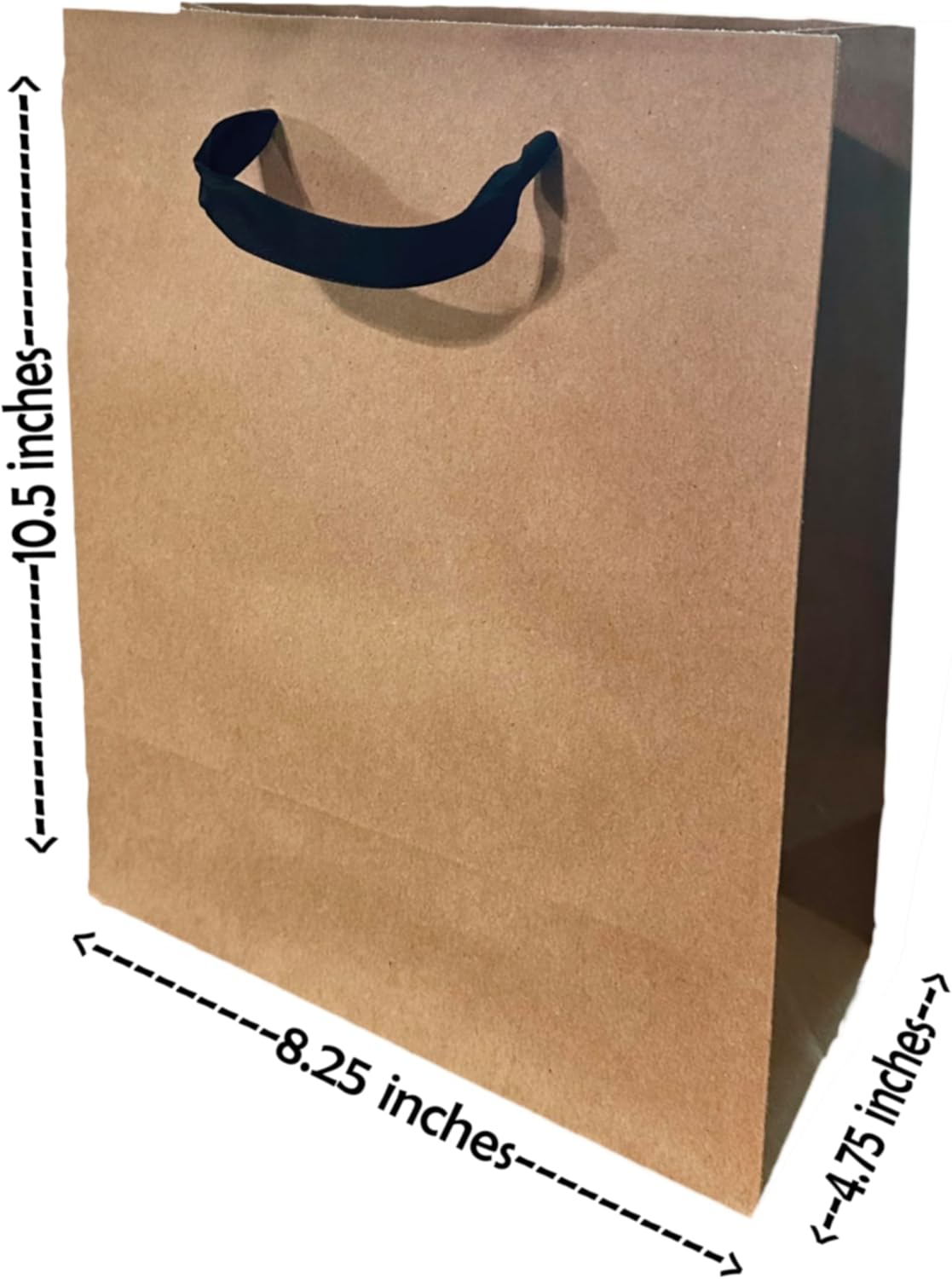 Bolsas de regalo divertidas, bolsa de regalo de papel kraft de tamaño mediano con asas de cinta negra, bolsas de regalo novedosas, bolsa de regalo