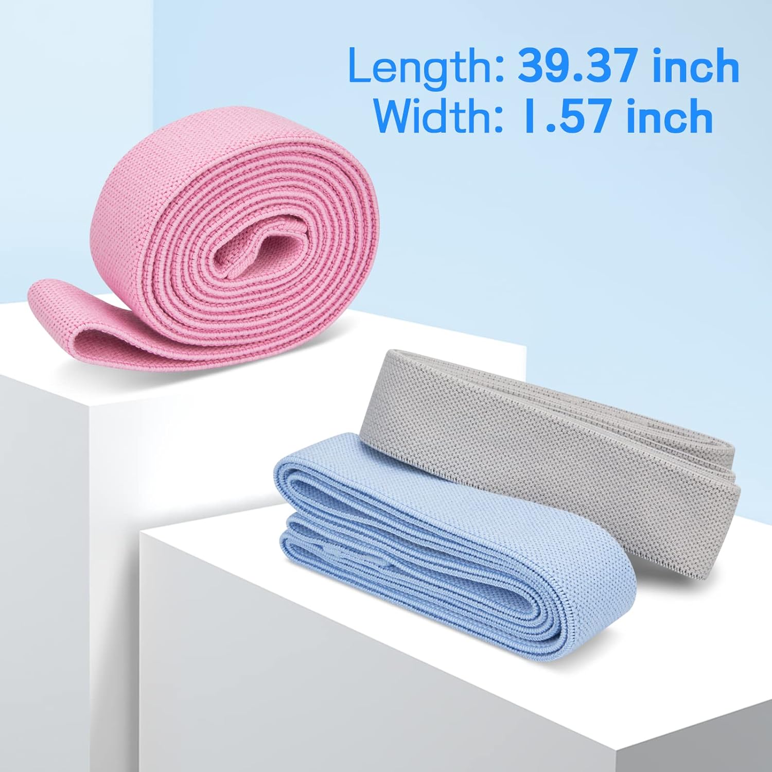 TheFitLife Resistance Exercise Bands for Women – Fabric Pull Up Workout Bands for Booty, Hip, Glute, Leg, Thigh, Squat, Butt Lift Excersize and