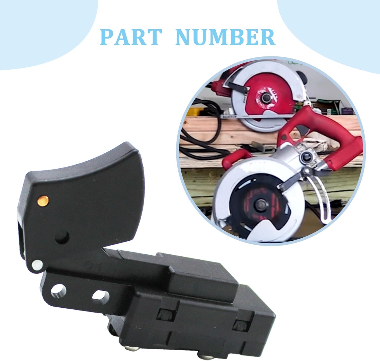 SW77 – Gatillo de sierra de interruptor para Ryobi Switch Saw Trigger y Ridgid Switch Saw Trigger 760245002 (1 unidad)