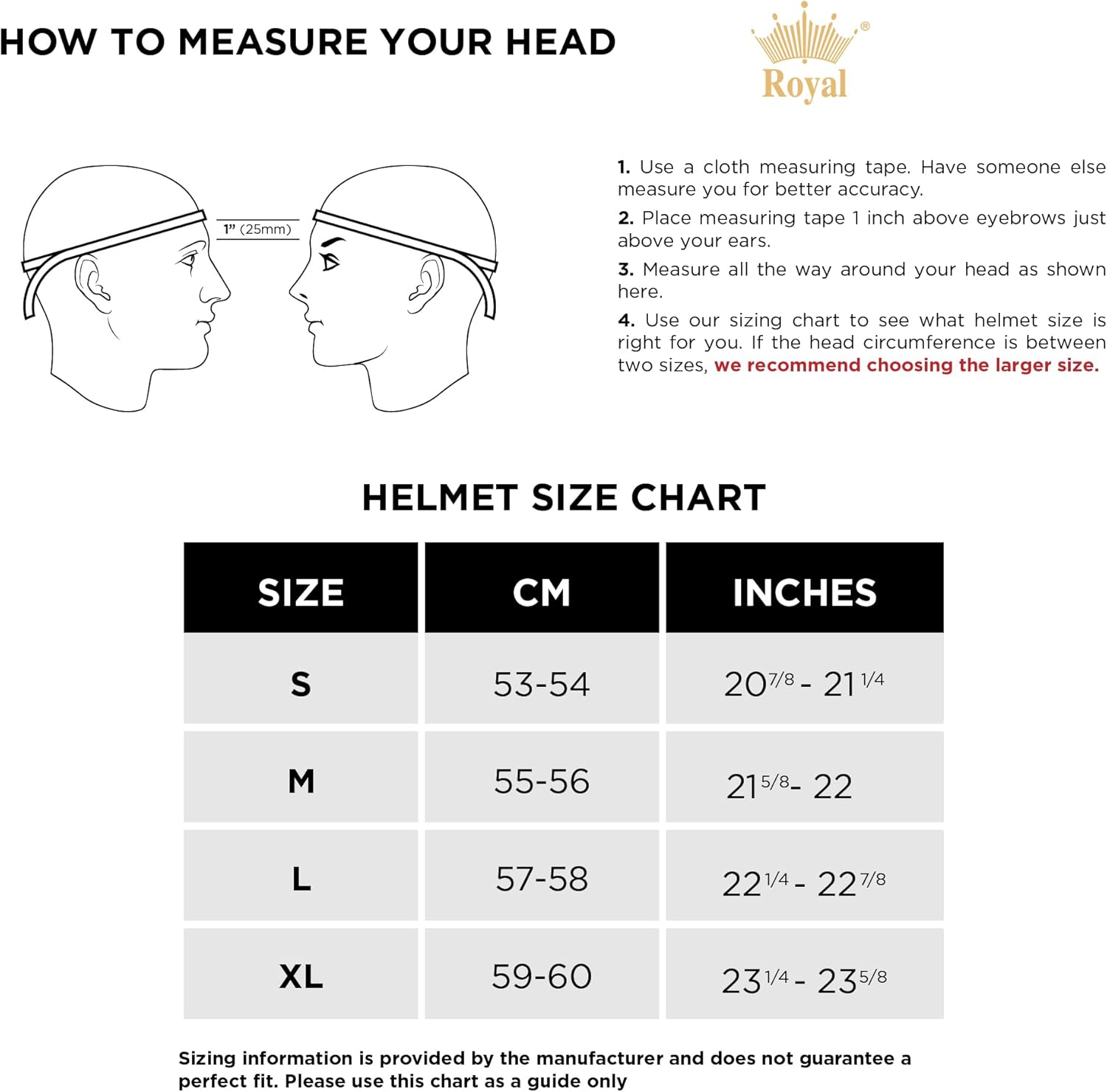 ROYAL M141 – Casco de motocicleta de cara completa, aprobado por DOT, unisex, clásico, diseño elegante (negro brillante, L)