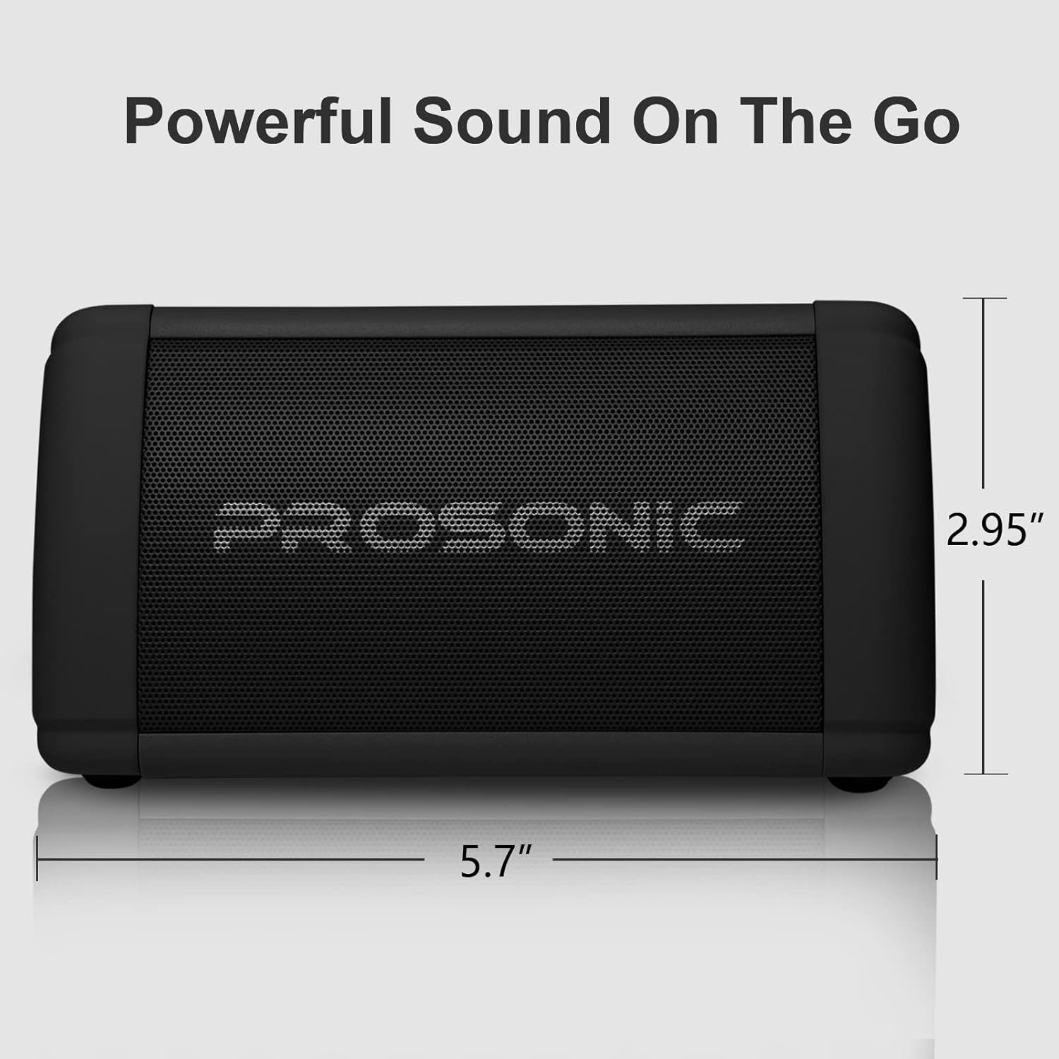 Prosonic BT3 – Altavoz Bluetooth inalámbrico portátil con sonido estéreo de 10 W y refuerzo de graves – Sonido rico y graves intensos – Bluetooth