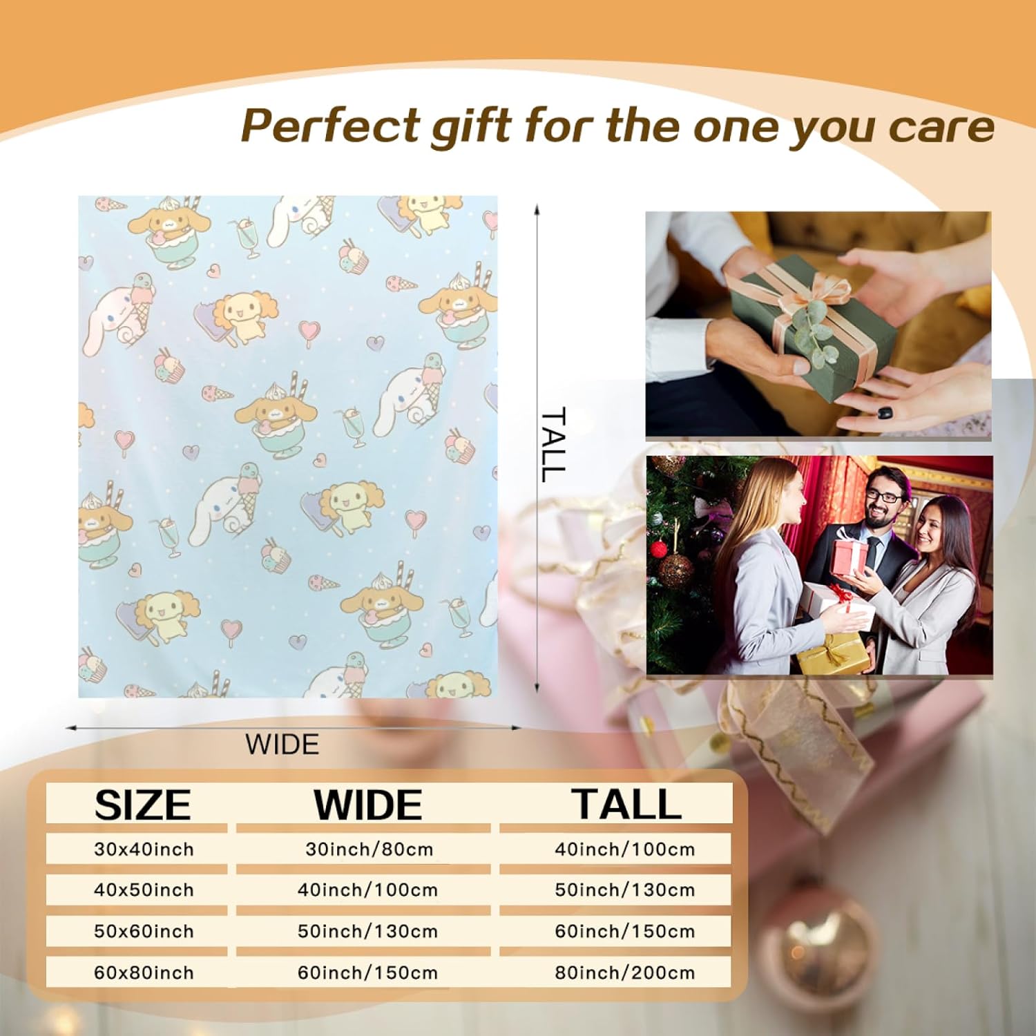 Manta de franela ultra suave con diseño de gatitos de caricaturas, manta de decoración de ropa de cama kawaii, manta para sofá (50 x 40 pulgadas,
