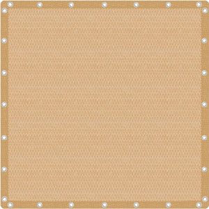 VICLLAX – Toldo de tela con ojales, pantalla de privacidad para el patio, jardín o pérgola, cubierta de 12 x 12 pies, trigo VICLLAX – Toldo de tela con ojales, pantalla de privacidad para el patio, jardín o pérgola, cubierta de 12 x 12 pies, trigo