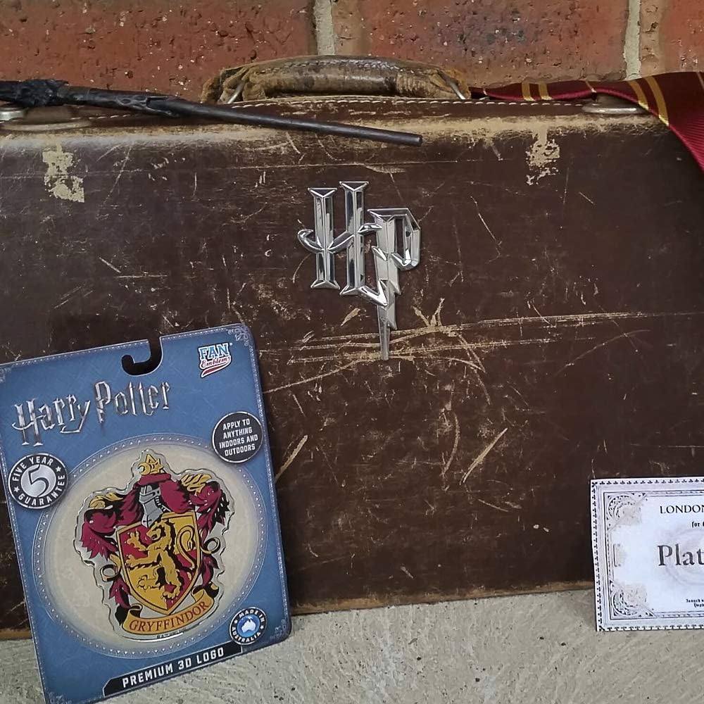 Fan Emblems Harry Potter 3D HP Logo Insignia del coche (cromo)