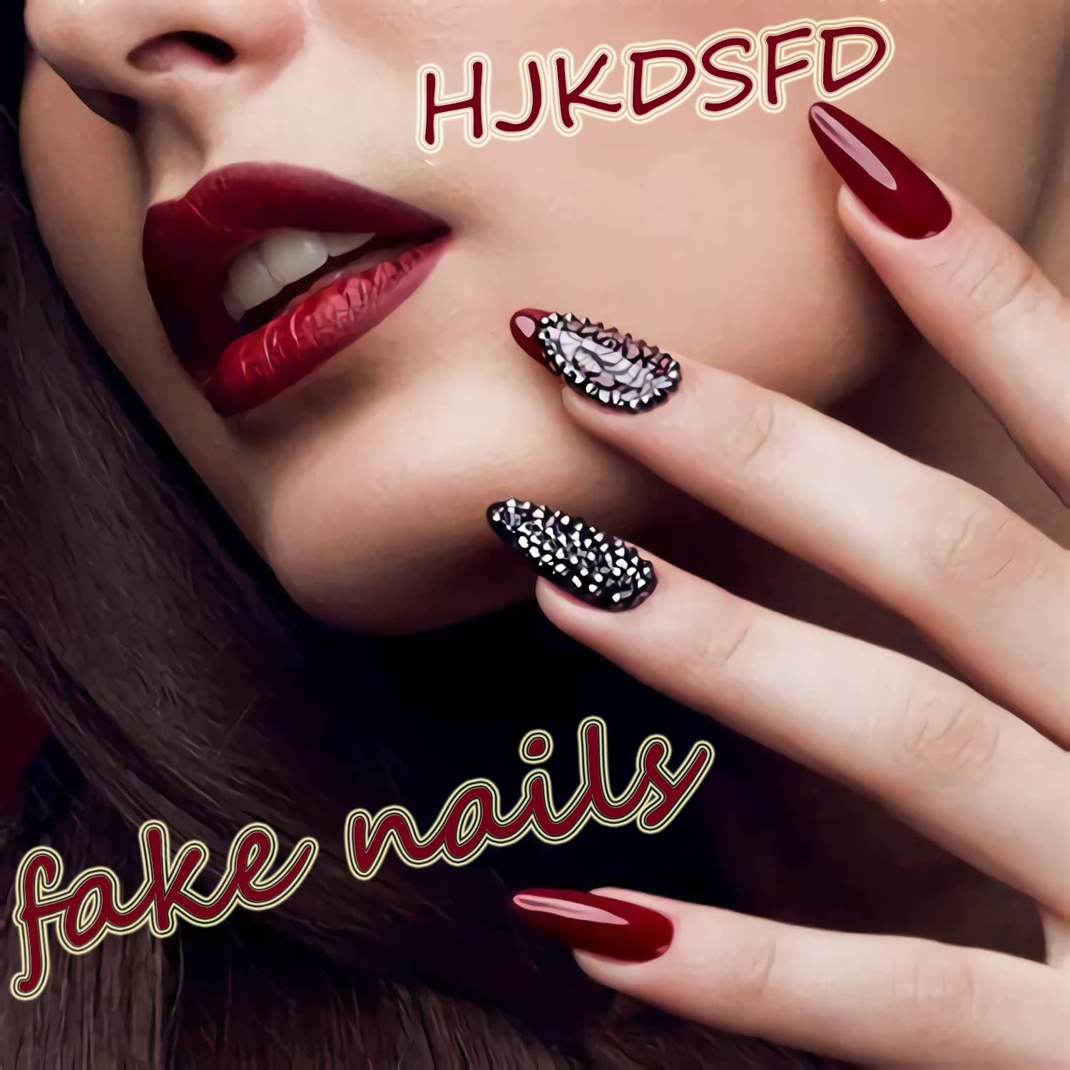 Uñas postizas a presión de Halloween de color rosa, uñas postizas cortas cuadradas de cobertura completa con diseños de murciélago, fantasma,
