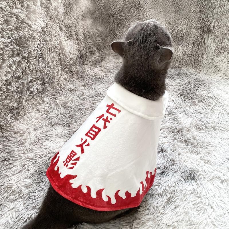 ChoChoCho Disfraz de anime para perros y gatos, disfraz de capa ninja, ideal para Halloween, eventos de cosplay, adecuado para cachorros, mascotas