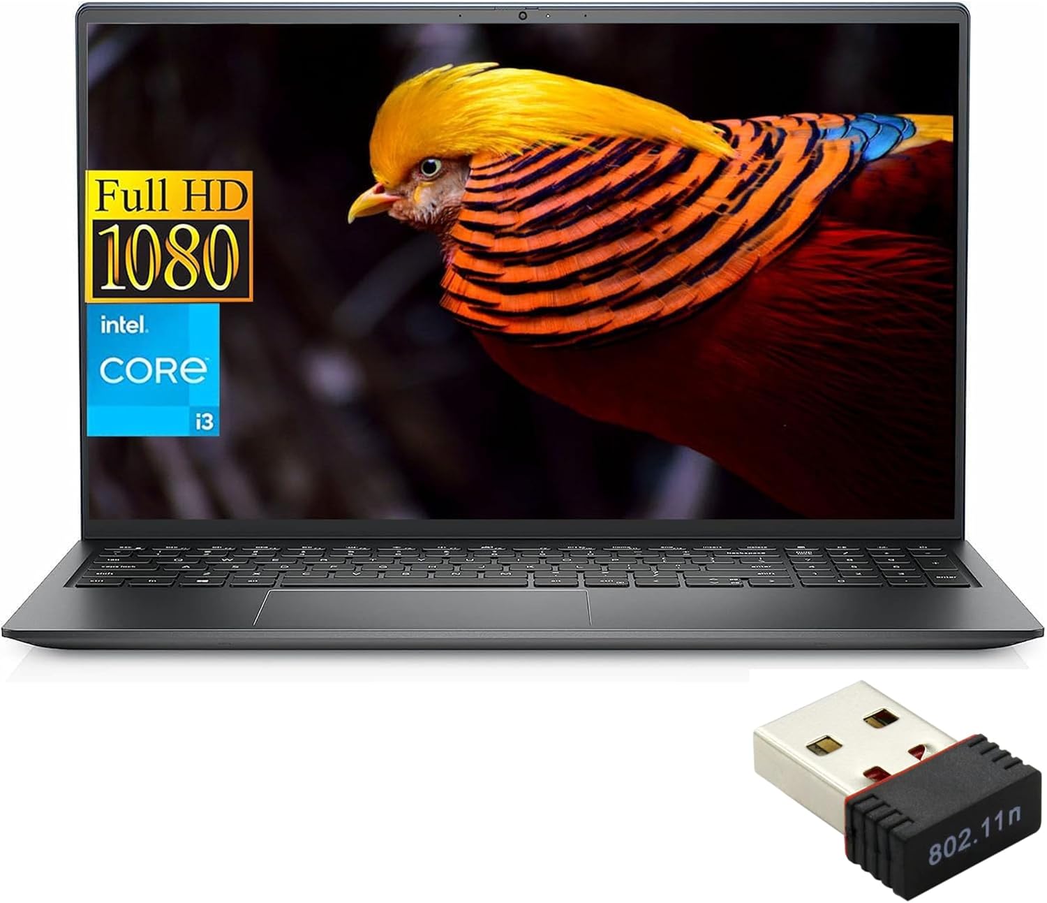 Dell Laptop Inspiron 15 2023, pantalla FHD de 15.6 pulgadas, procesador Intel Core i3-1215U (Beat i5-1135G7), 8 GB de RAM, SSD de 512 GB, teclado