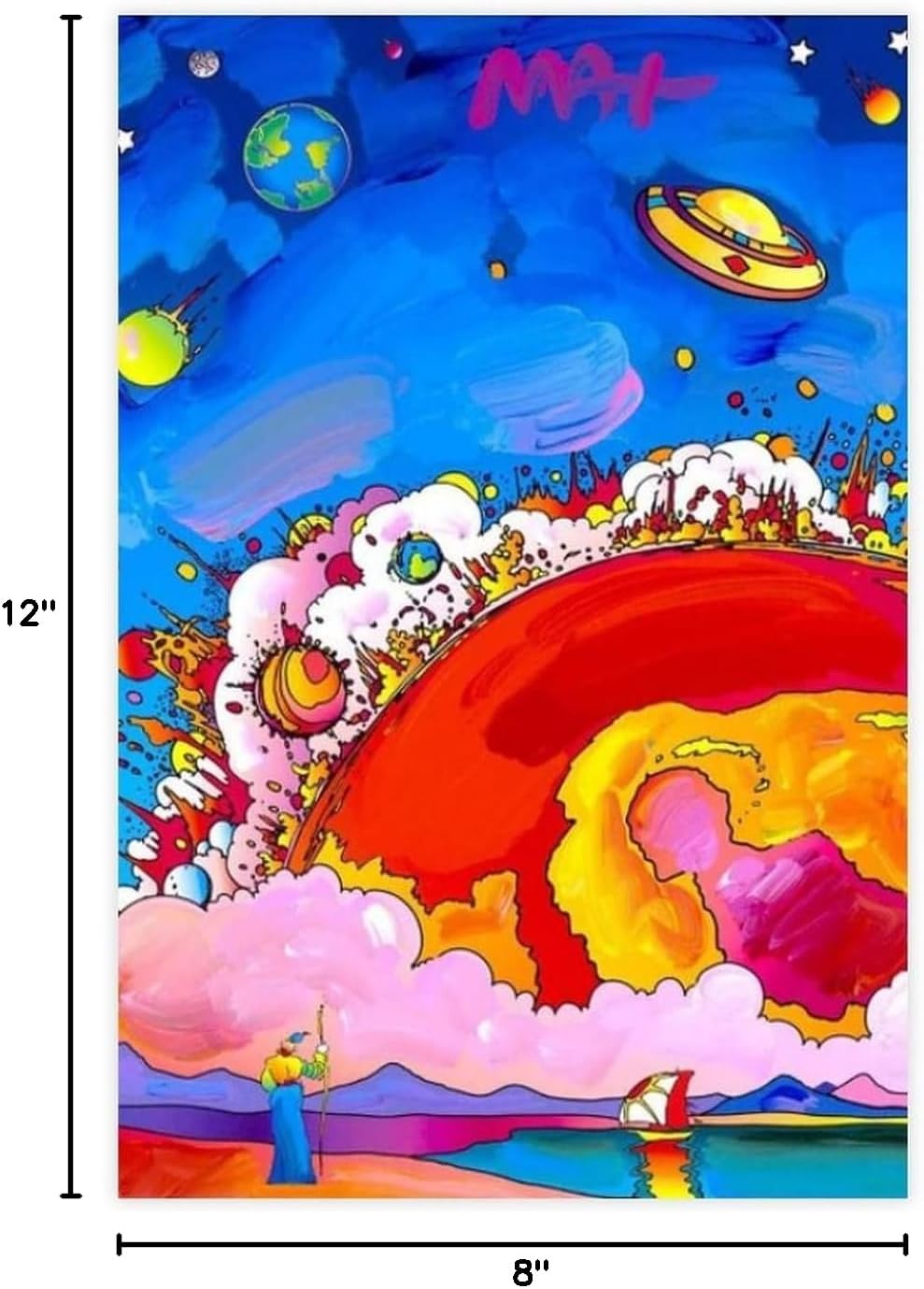 35+ Peter Max – Póster artístico para pared, arte estético, pinturas en lienzo, arte de pared para sala de estar, dormitorio, decoración del hogar,