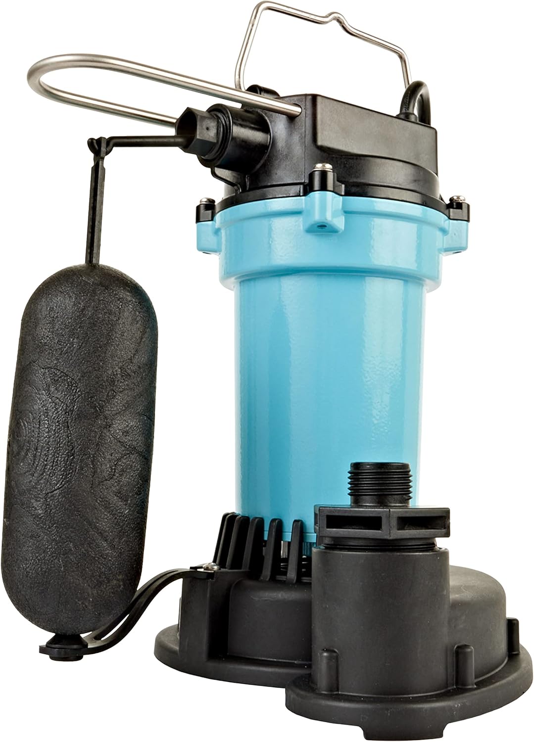 Little Giant 505702 Bomba de sumidero automática de aluminio de 115 voltios, 2100 GPH, 14 HP con interruptor de flotador de acción rápida y cable de