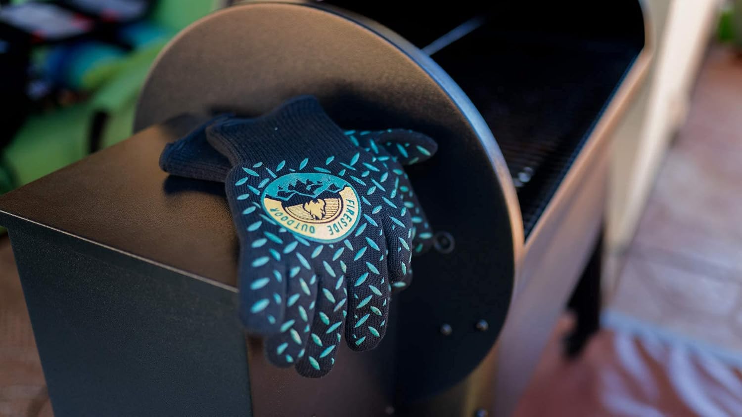 Campfire Defender Protect Preserve Guantes Fireside resistentes al calor  Resistente al fuego hasta 932 F  Ideal para barbacoa o cocina (par