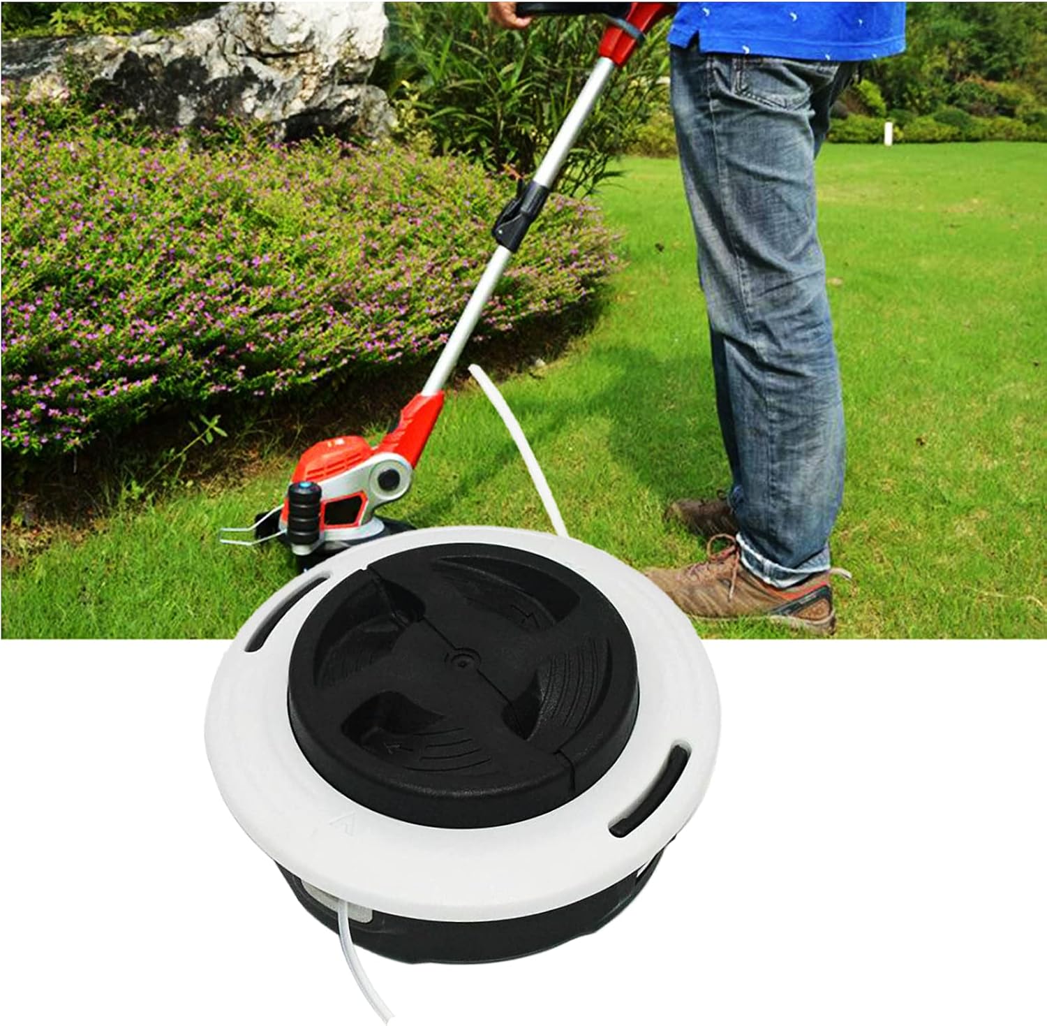 Cabezal de recortadora C26-2 4002 710 2169 para Stihl FS55 FS56 FS70 FS80 FS85 FS89 FS90 FS94 FS100 FS120 FS130 FS240 FS250 FS260R FR130 FR44 10