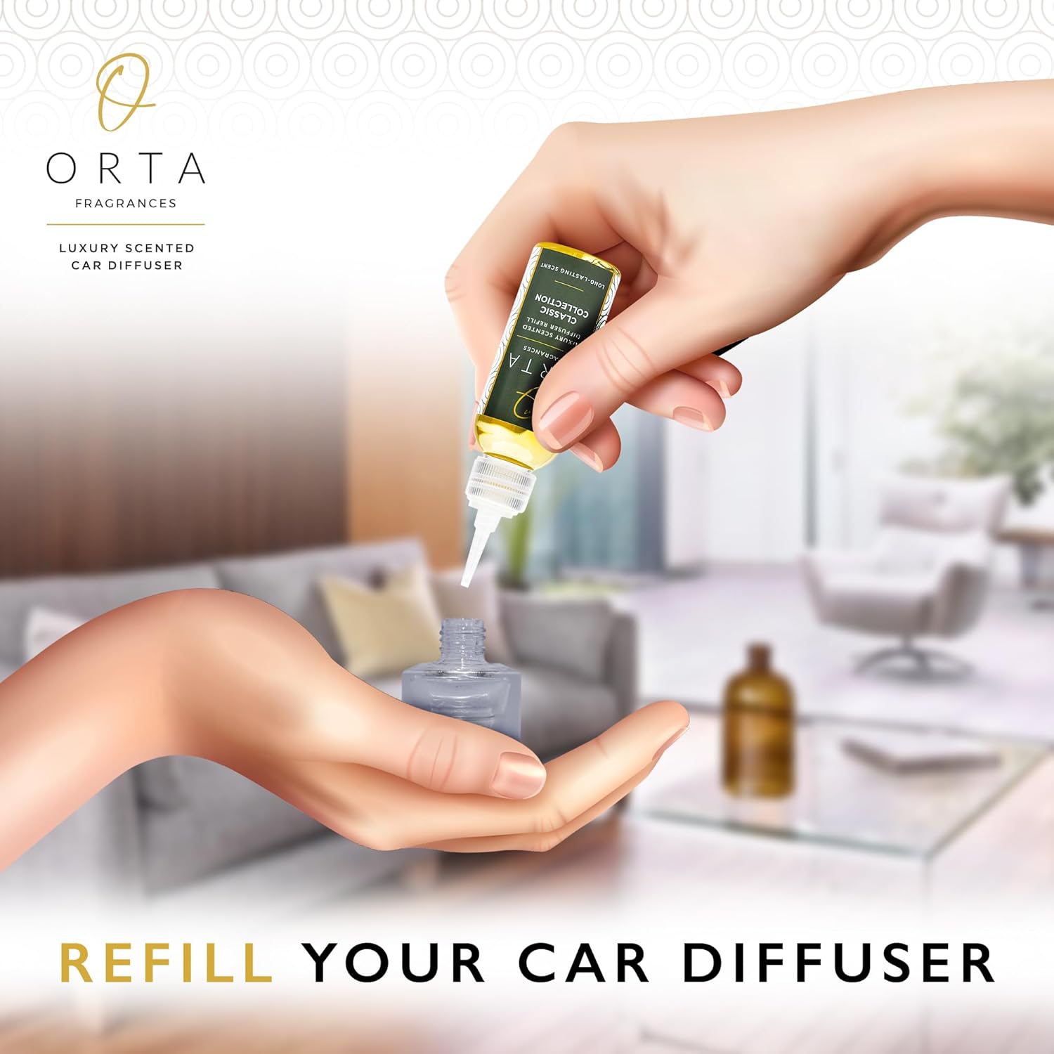 No1 Kreed Aventus Inspired – Juego de ambientadores de coche  Clip de ventilación y repuesto incluido  Aromas difusores de coche de larga duración