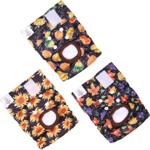 CuteBone Pañales lavables para perras, pañales para perros medianos D56M CuteBone Pañales lavables para perras, pañales para perros medianos D56M