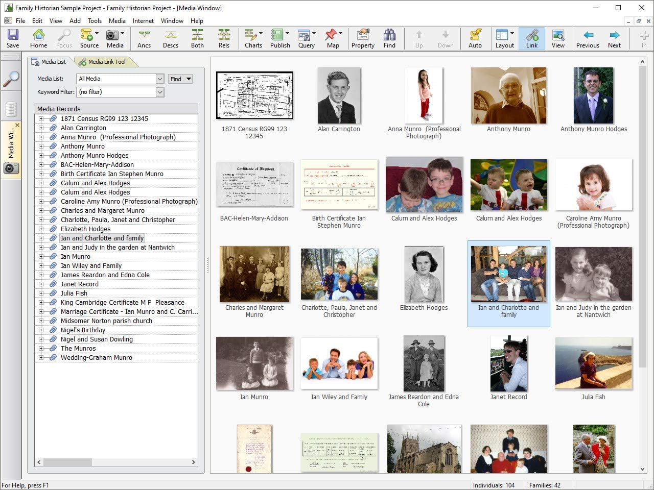 Family Historian 7 Genealogy and Family Tree Software (Windows)