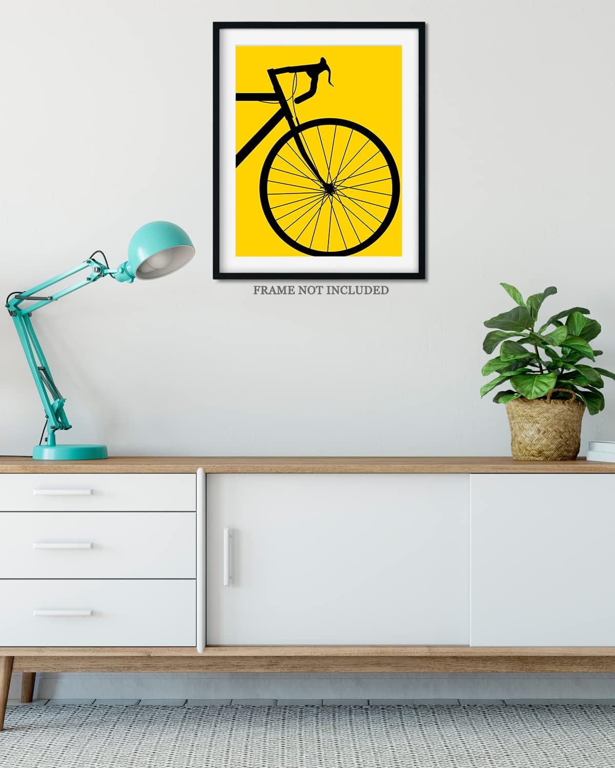 Decoración para el hogar de bicicleta de carretera, arte minimalista para pared, regalo divertido para hombres y mujeres que disfrutan del ciclismo,