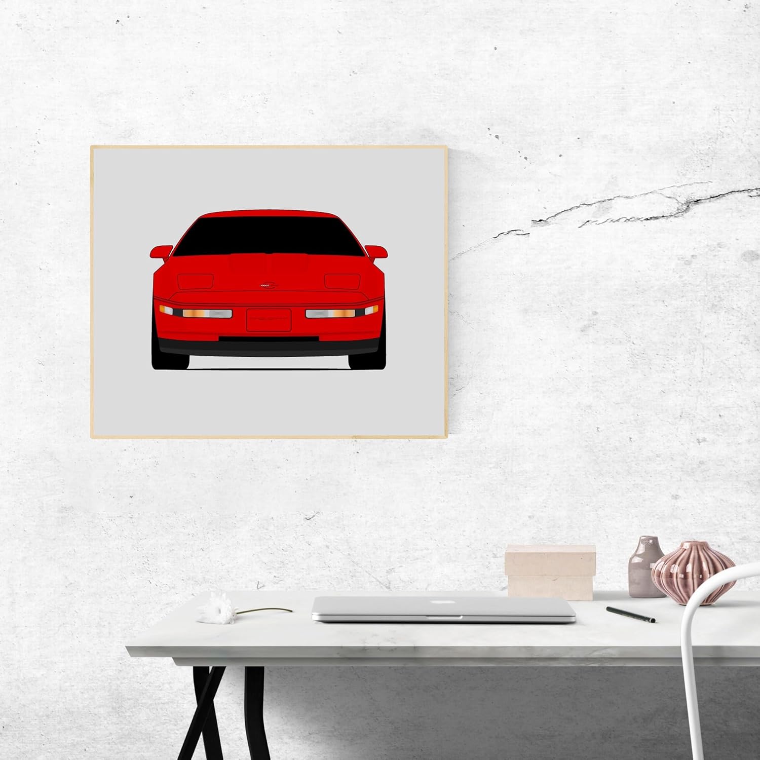 Chevy Corvette ZR1 C4 (1990-1995) Inspired Poster Print Wall Art Decor Handmade (Unframed)