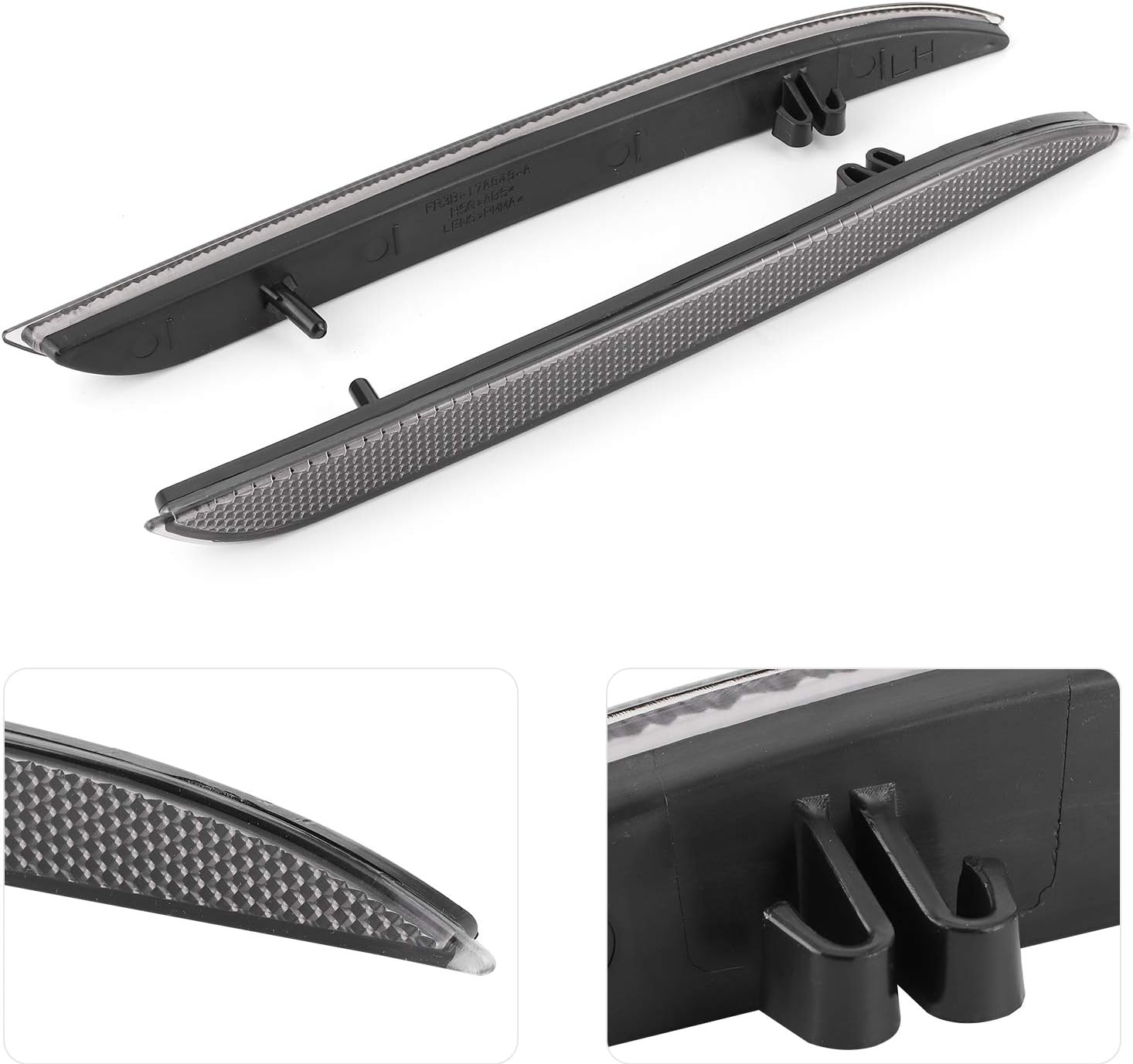 Fydun Reemplazo del reflector de luz de parachoques trasero exterior para Ford Mustang 20152017