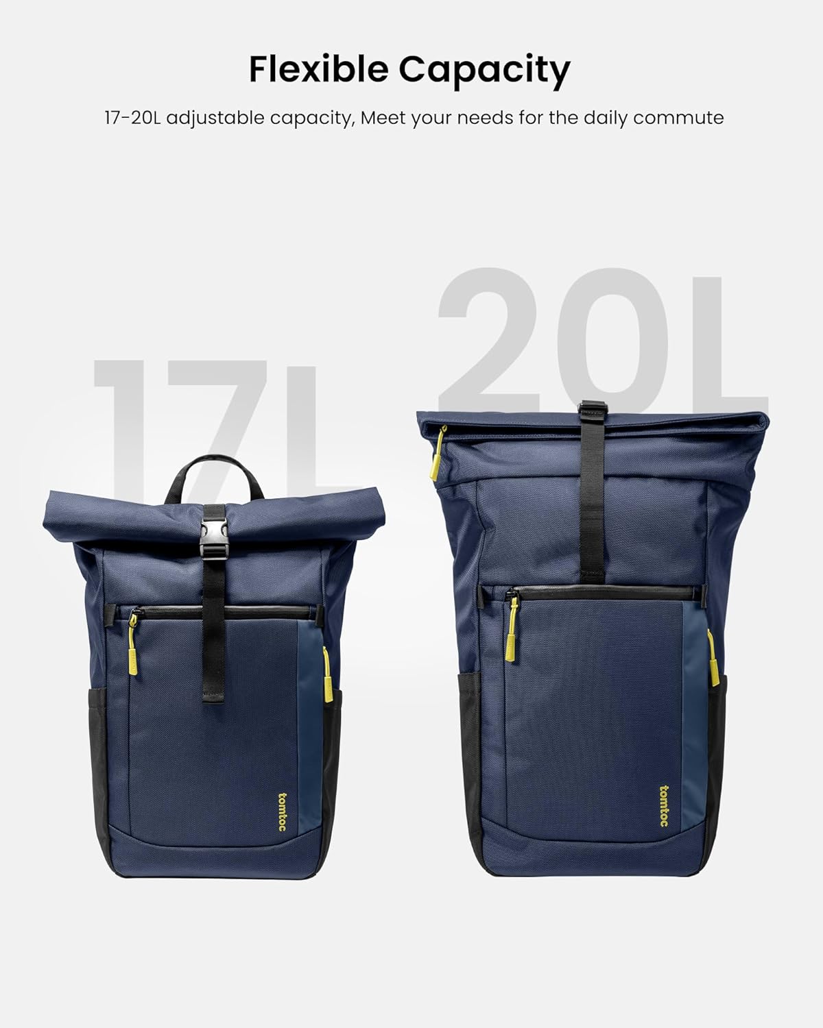 Mochila T61 US, Azul oscuro, Mochila Roll Top