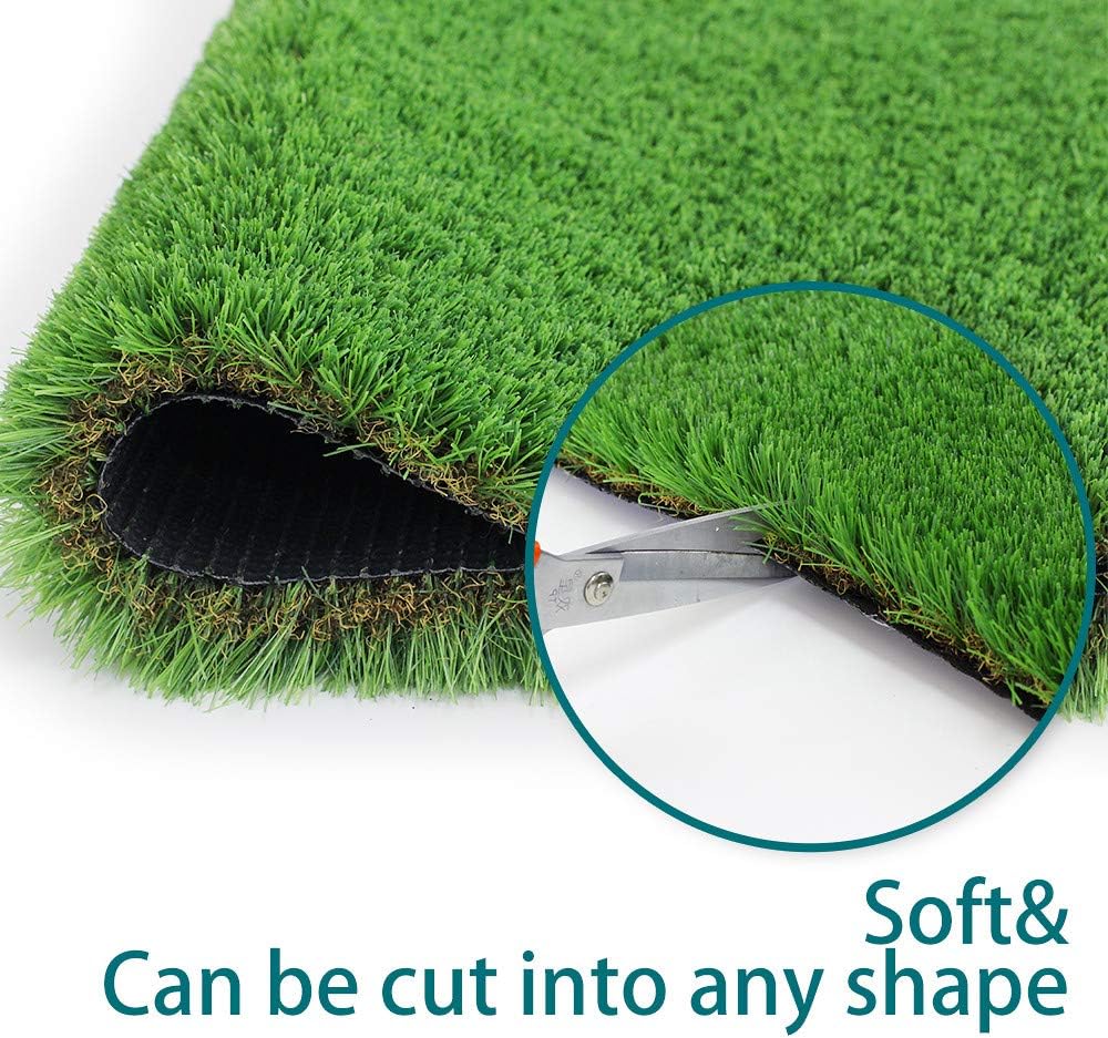 Alfombra de césped artificial para césped artificial de 1 x 1 pies, 1.57 pulgadas, para interior y exterior, jardín, césped, paisaje, césped